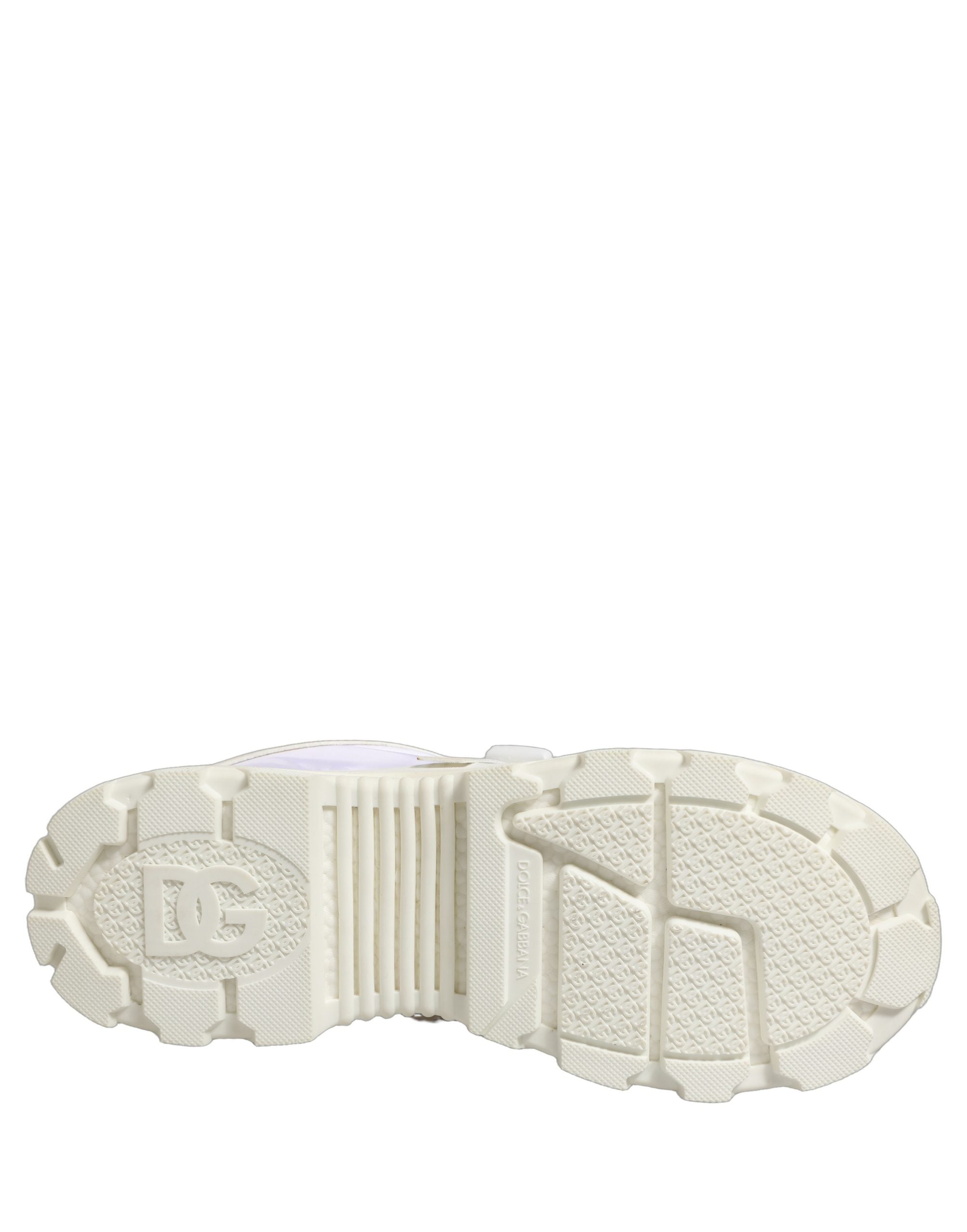 Dolce & Gabbana White Airmaster Panelled Low Top Men Sneakers Shoes
