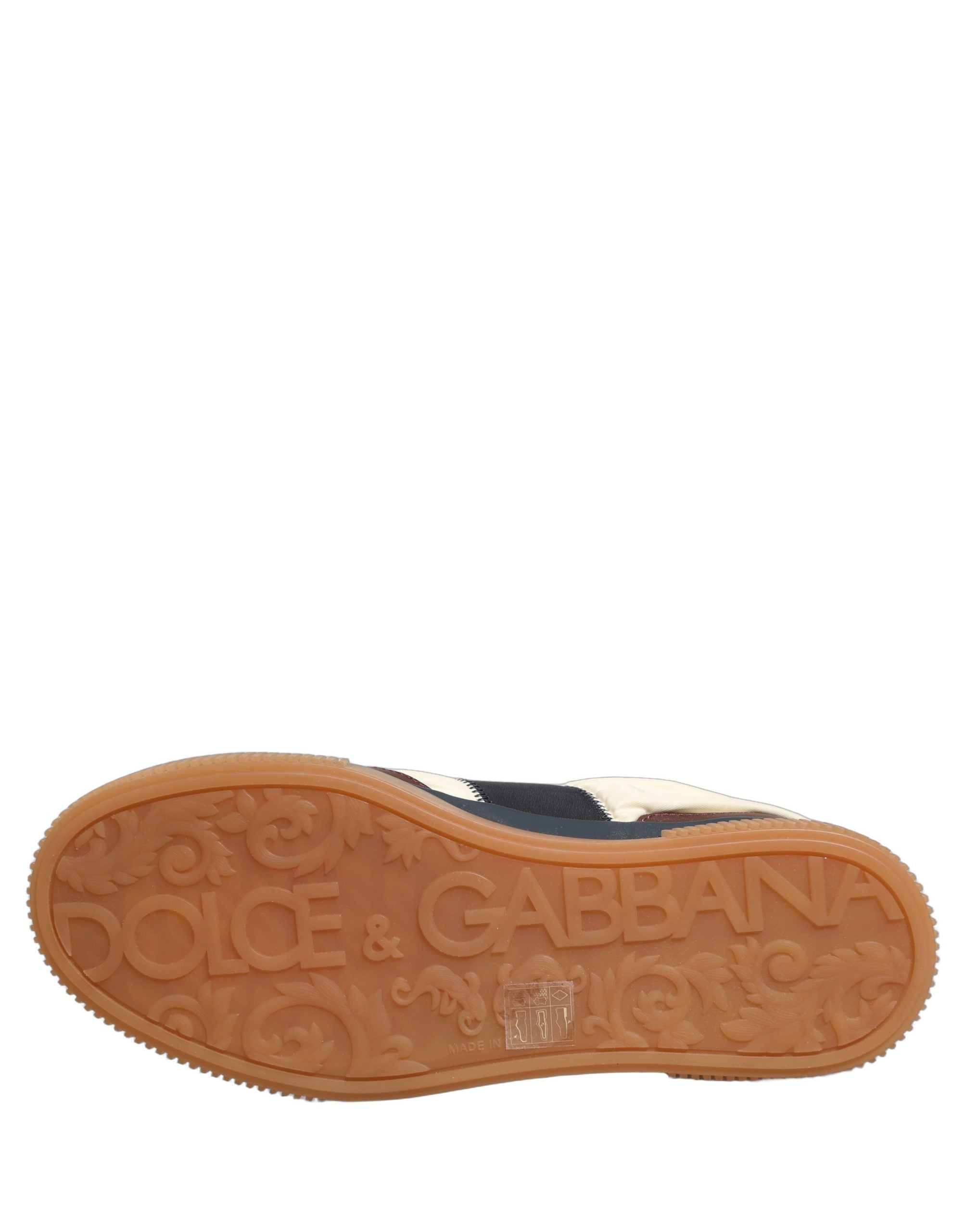 Dolce & Gabbana Multicolor Leather MIAMI Low Top Men Sneakers Shoes