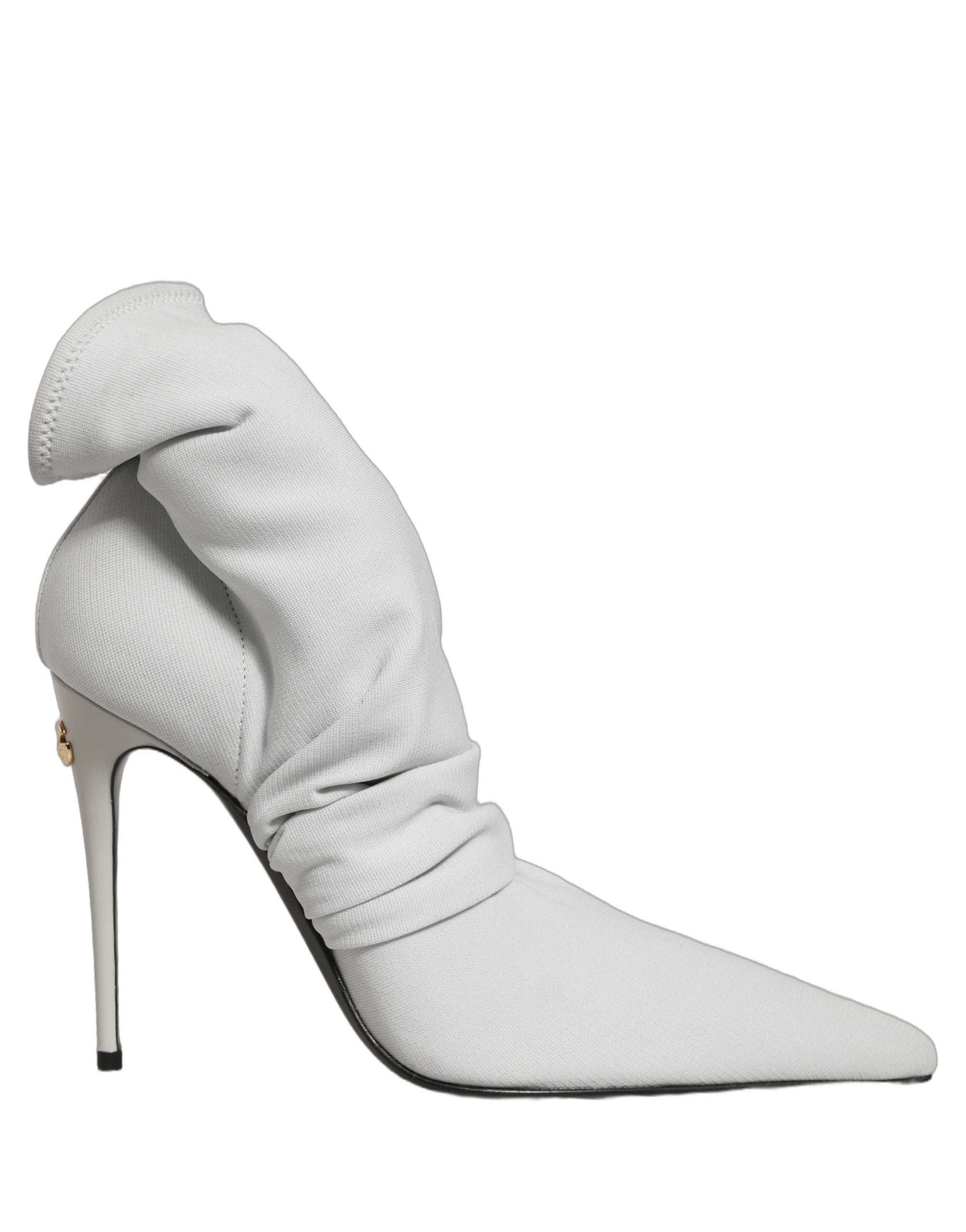 Dolce & Gabbana Gray Stretch Socks Heels Ankle Boots Shoes