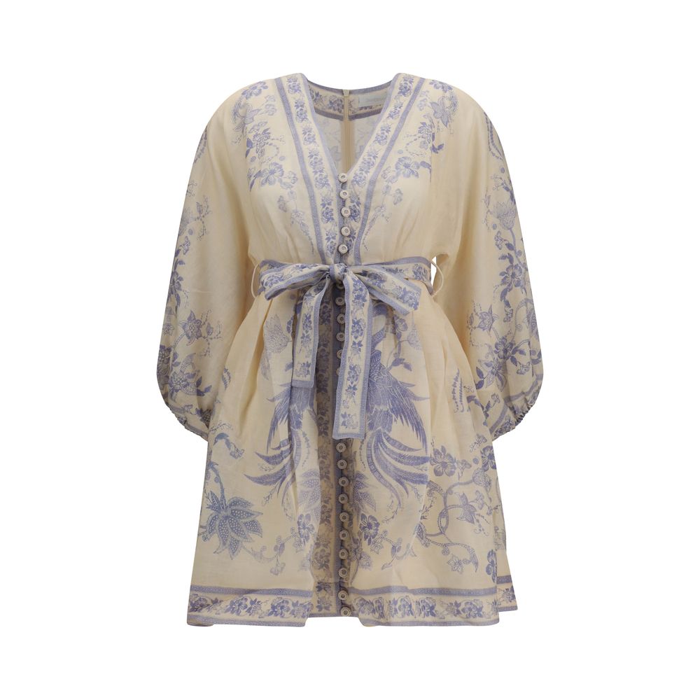 Zimmermann Multicolor Linen Casual Dress