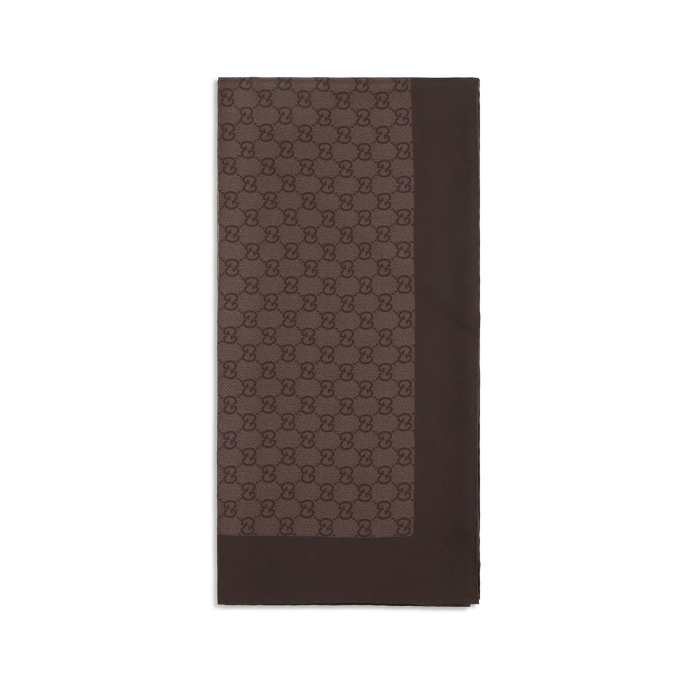 Gucci Brown Silk Foulard