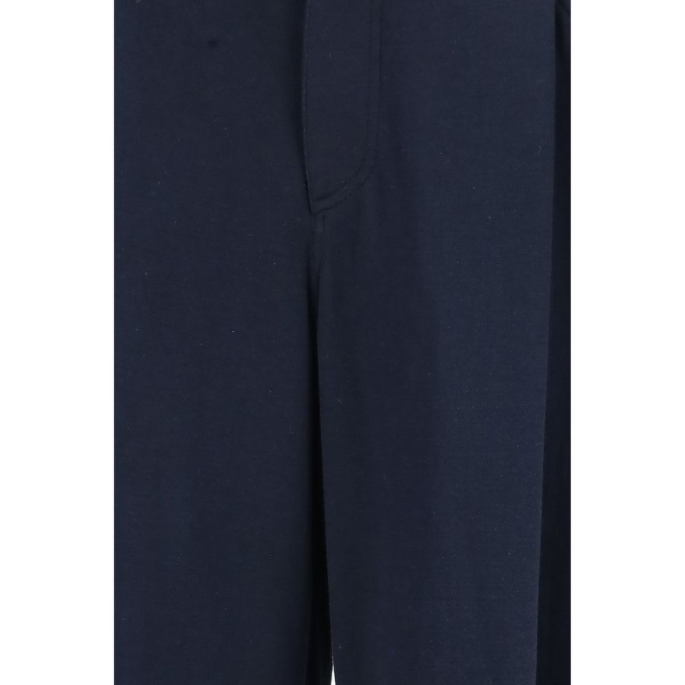 Brunello Cucinelli Blue Cotton Casual Pants