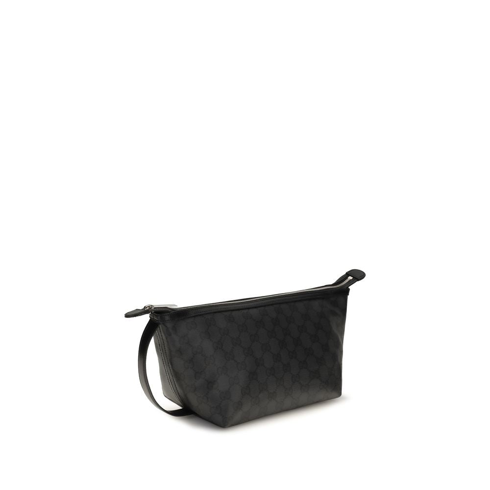 Gucci Black Cotton Clutch Bag