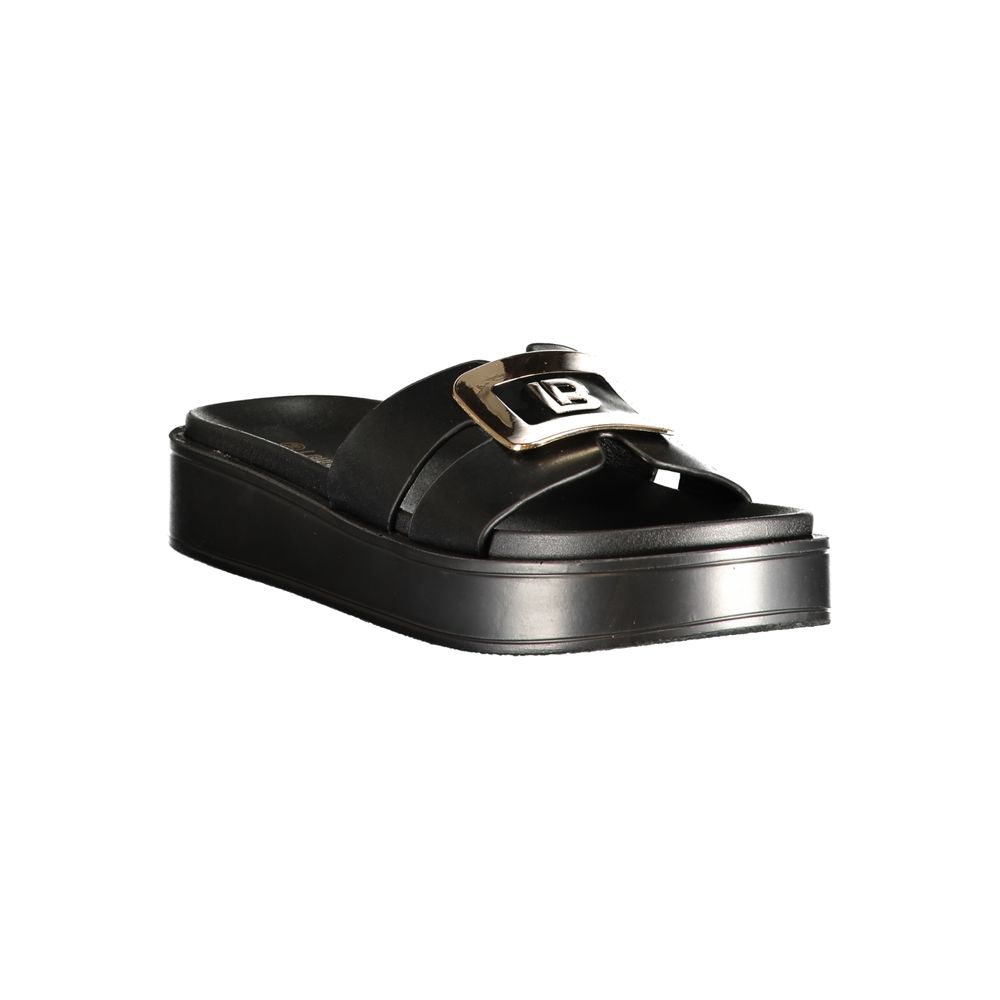 Laura Biagiotti Nero Polyurethane Women's Sandal