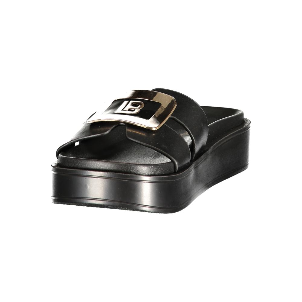 Laura Biagiotti Nero Polyurethane Women's Sandal