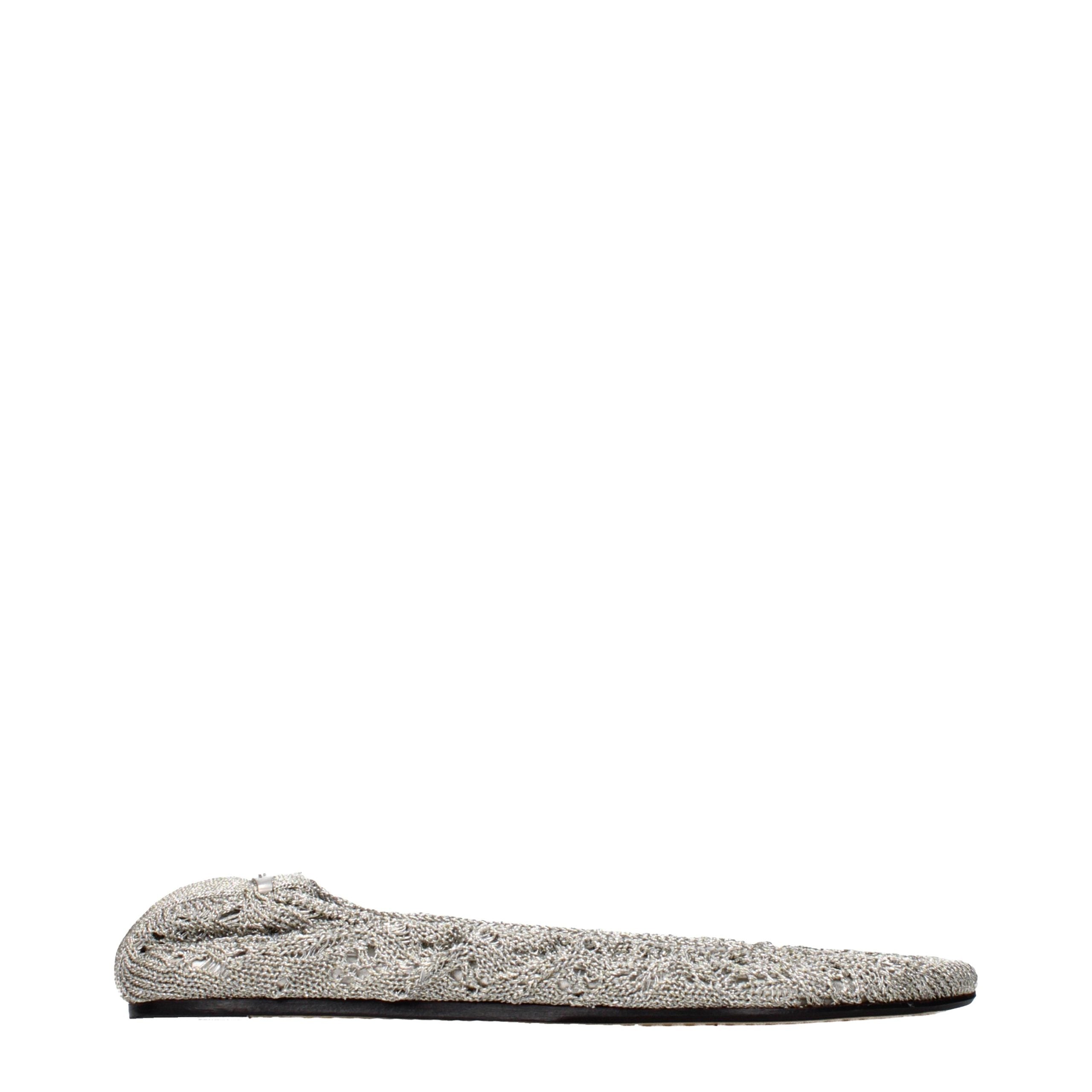 Isabel Marant Gray Fabric Ballet Flats