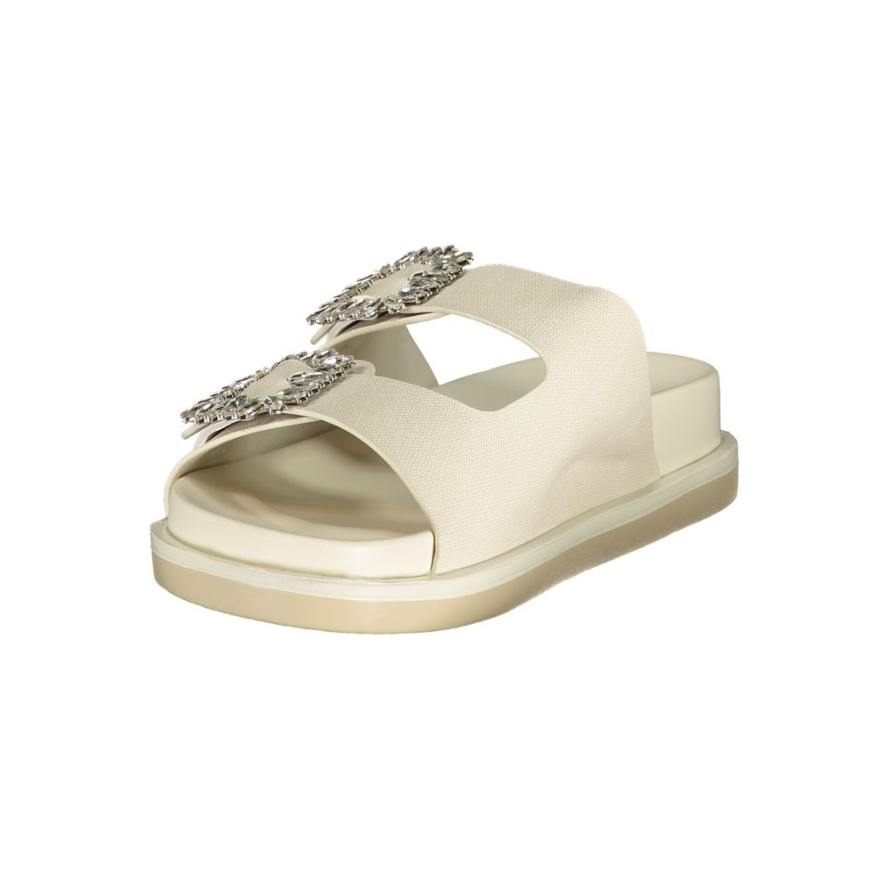 Laura Biagiotti White Polyurethane Women's Slipper