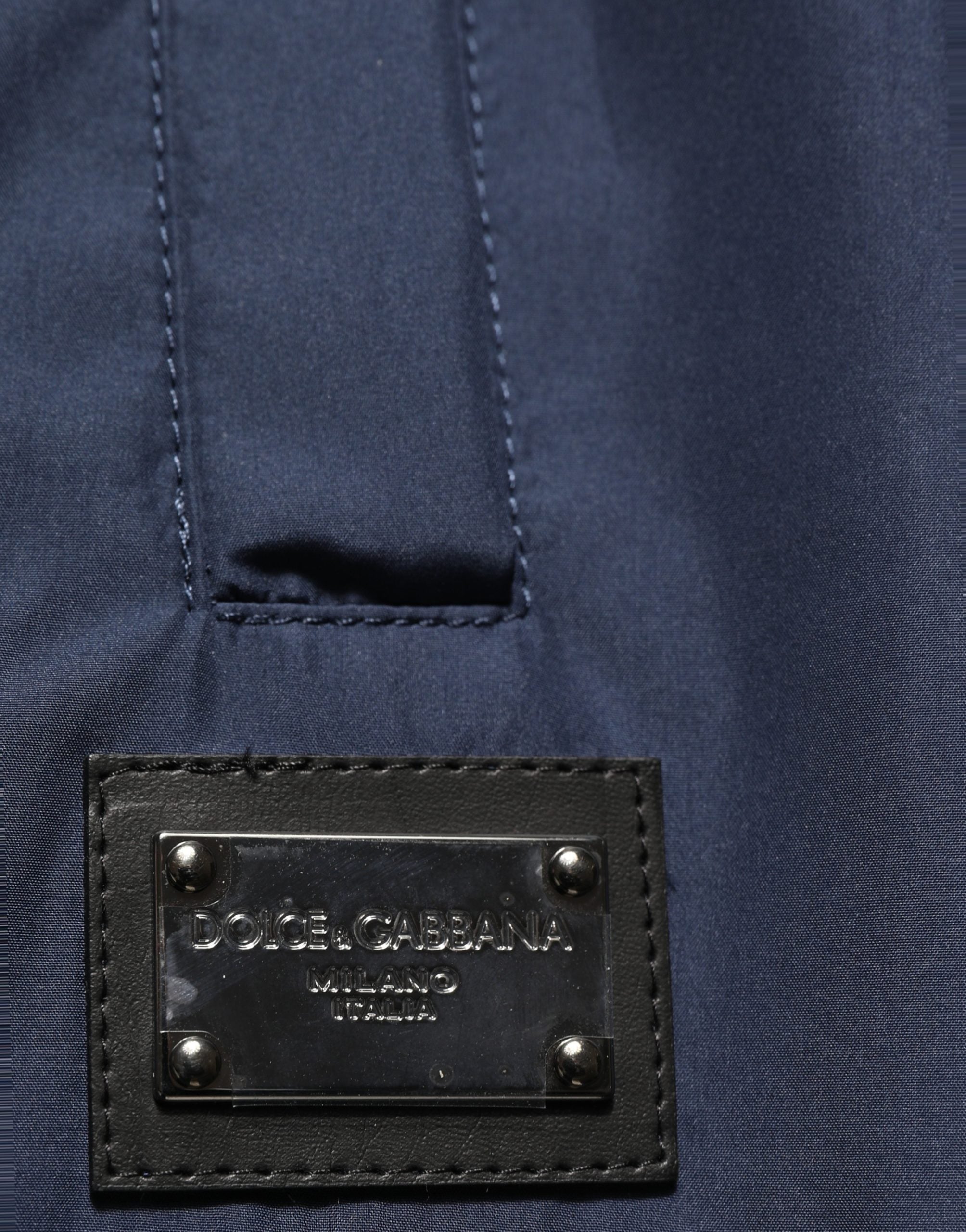 Dolce & Gabbana Dark Blue Polyester Jogger Sweatpants Pants