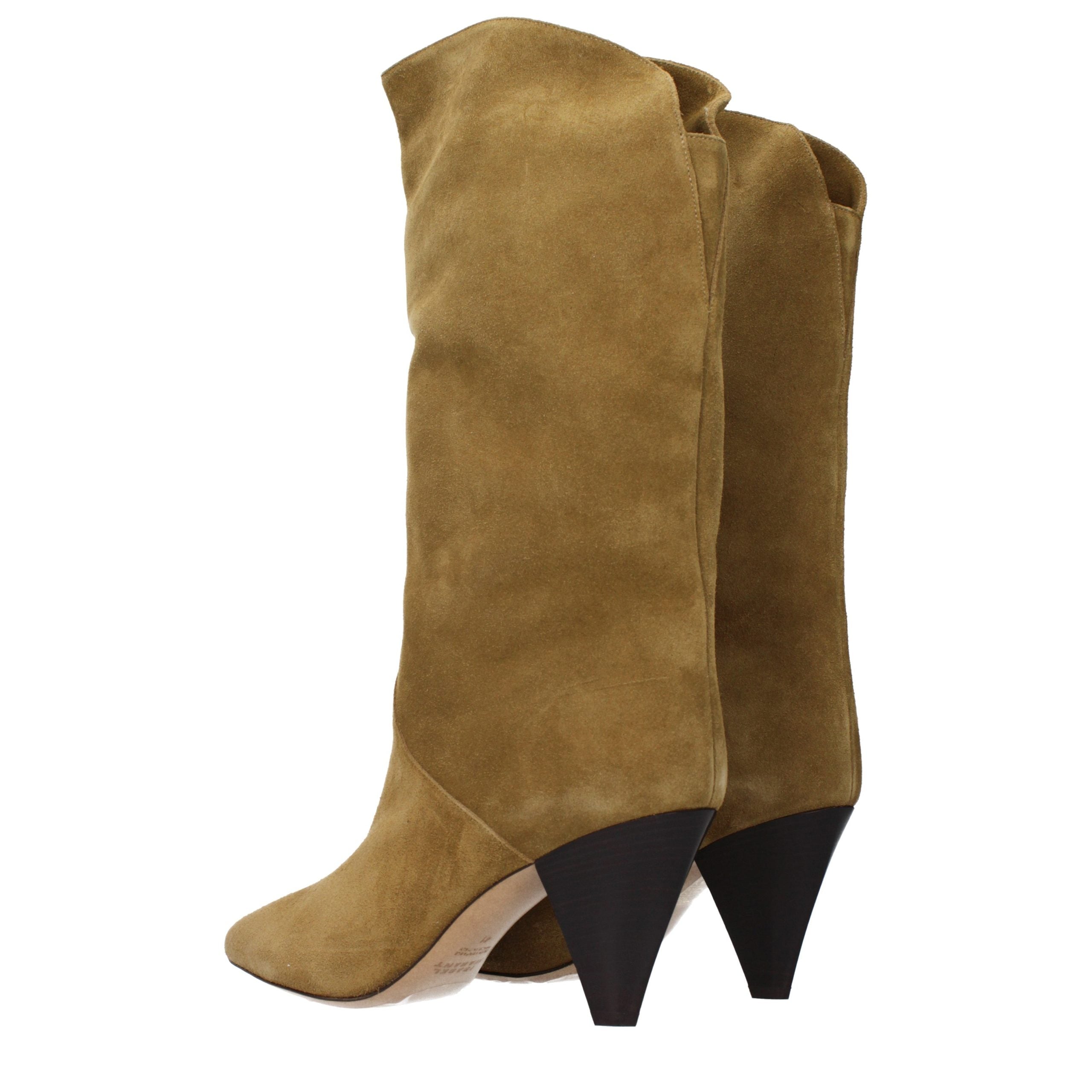 Isabel Marant Brown Leather High Heel Boots