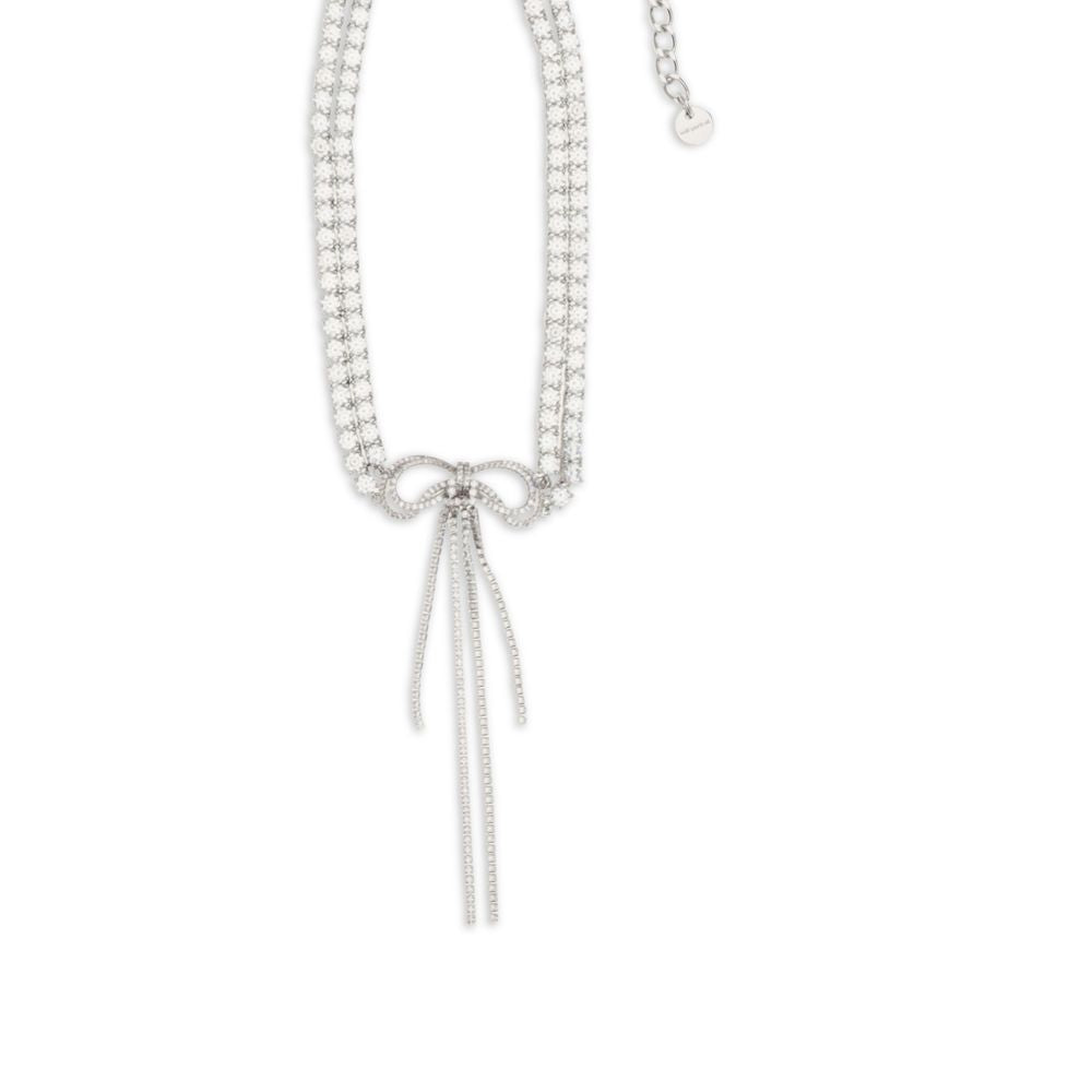 Self-Portrait Silver Brass Necklace