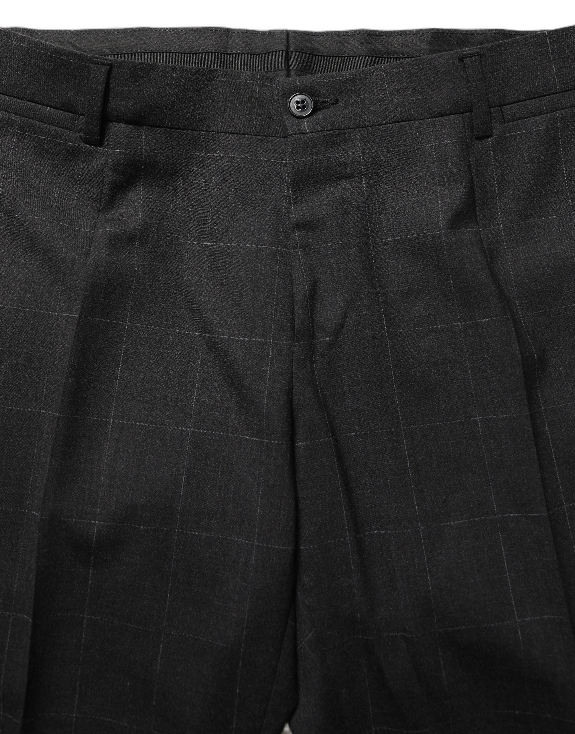 Dolce & Gabbana Black Wool Slim Fit Formal 2 Piece Men Suit