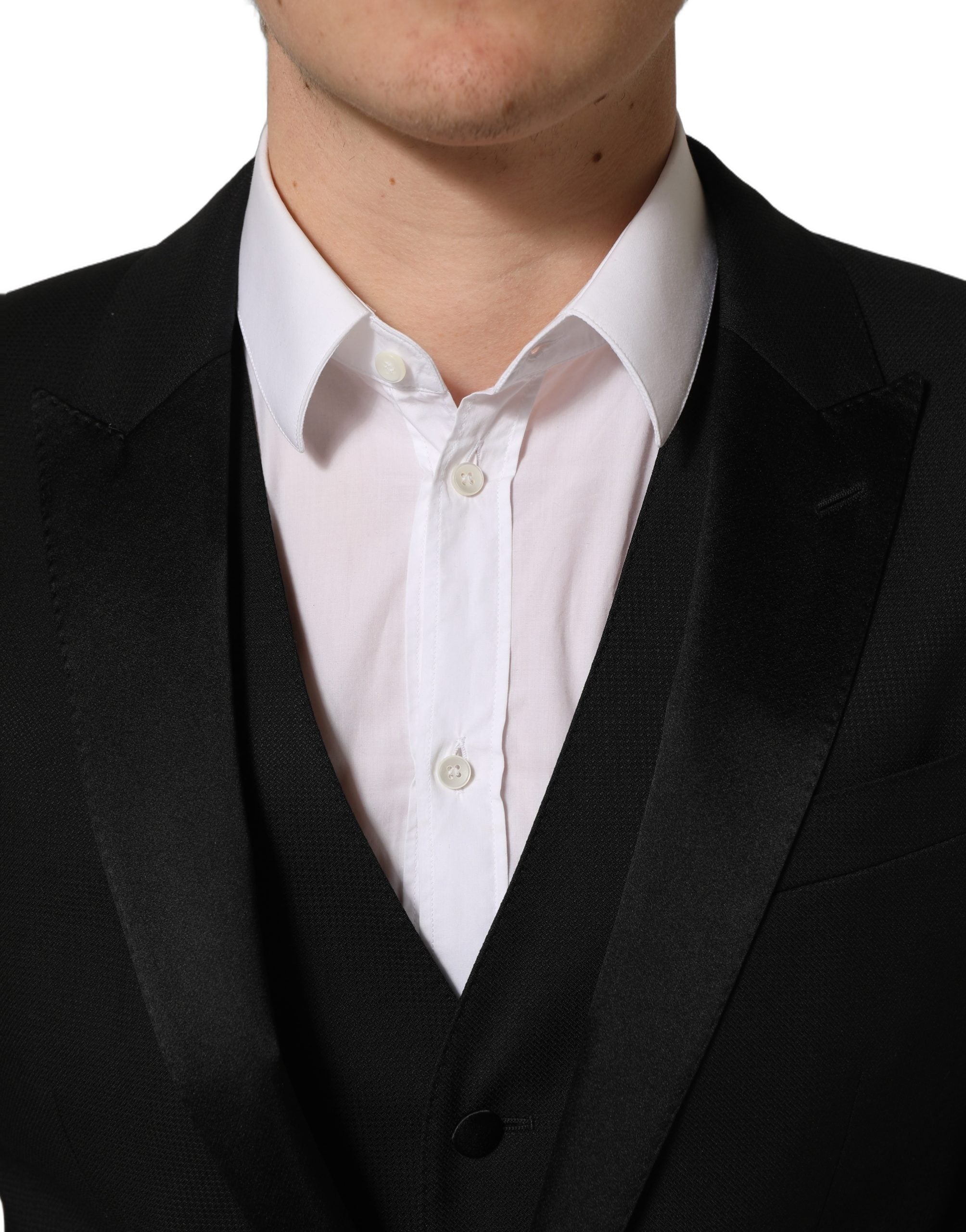 Dolce & Gabbana Black MARTINI Slim Fit Formal 3 Piece Suit