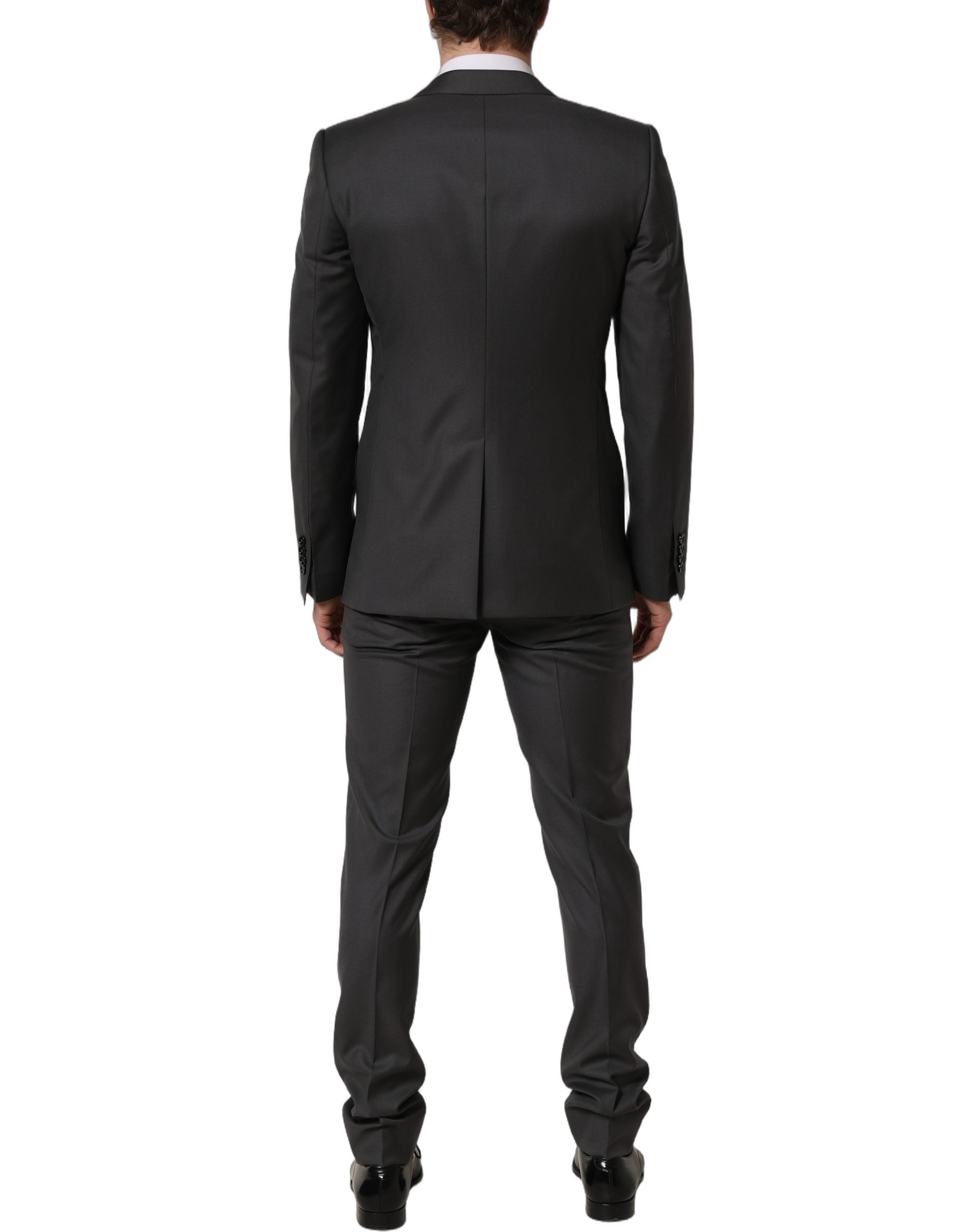 Dolce & Gabbana Gray MARTINI Slim Fit Formal 2Piece Men Suit