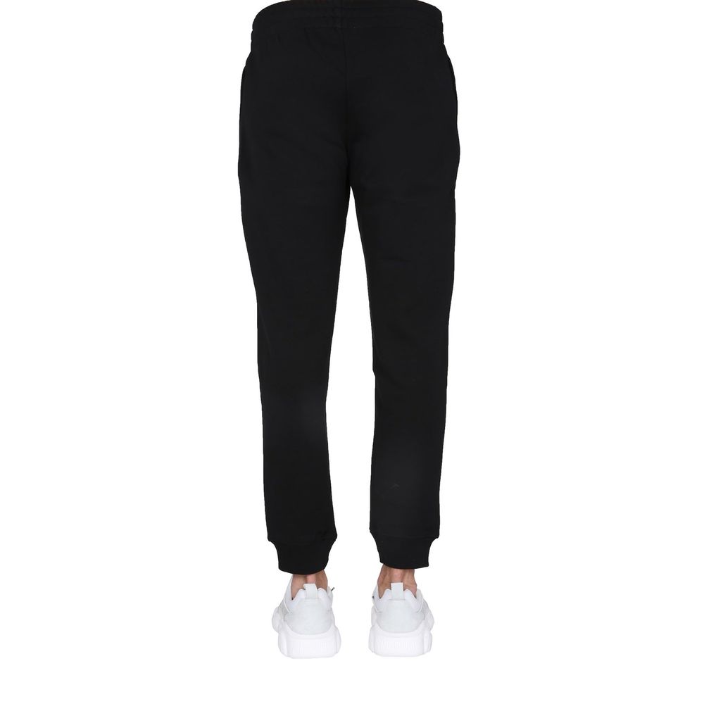 Moschino Couture Black Cotton Joggers (Workout Pants)