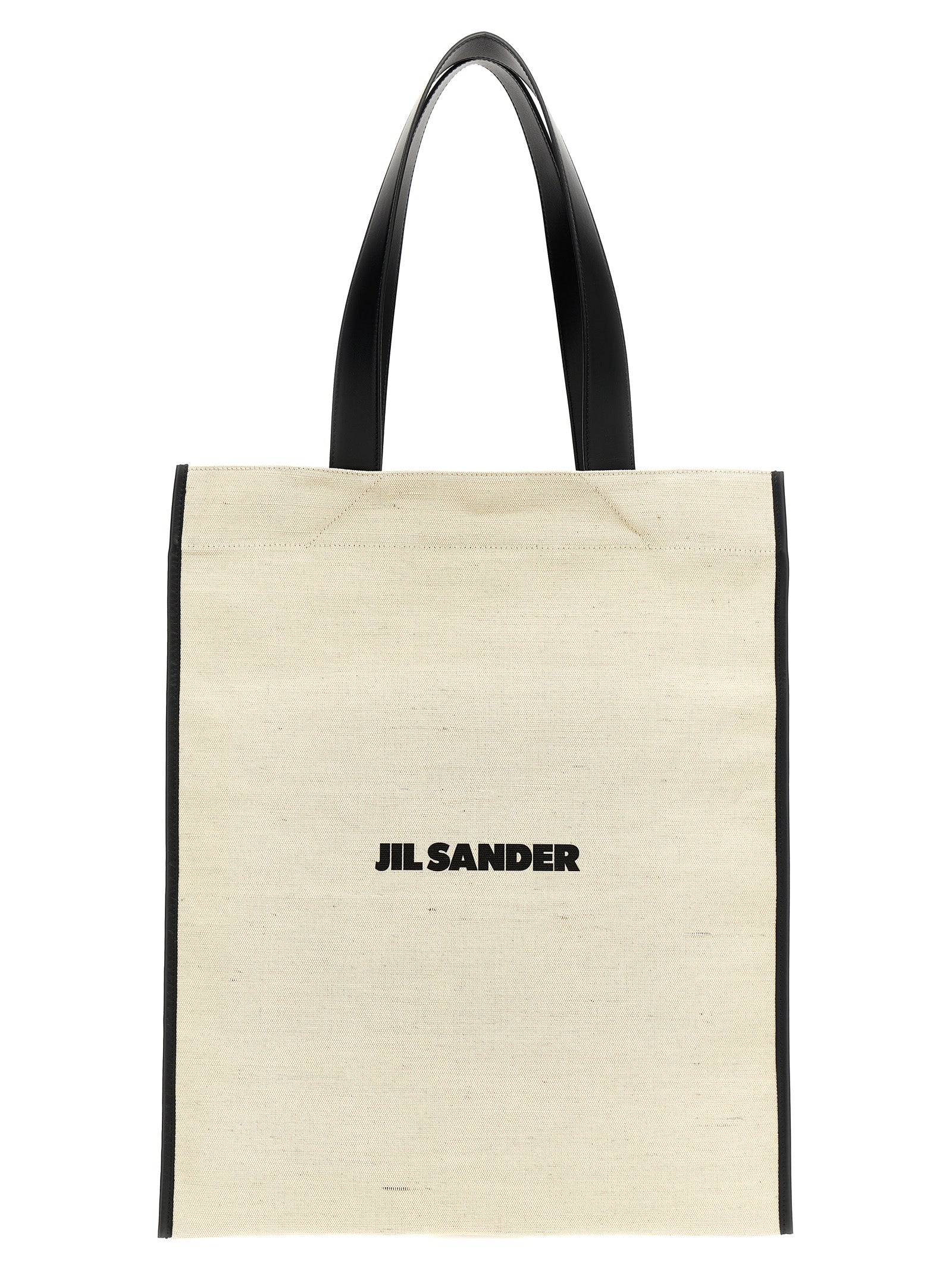 Jil Sander Bicolor Cotton Tote Bag