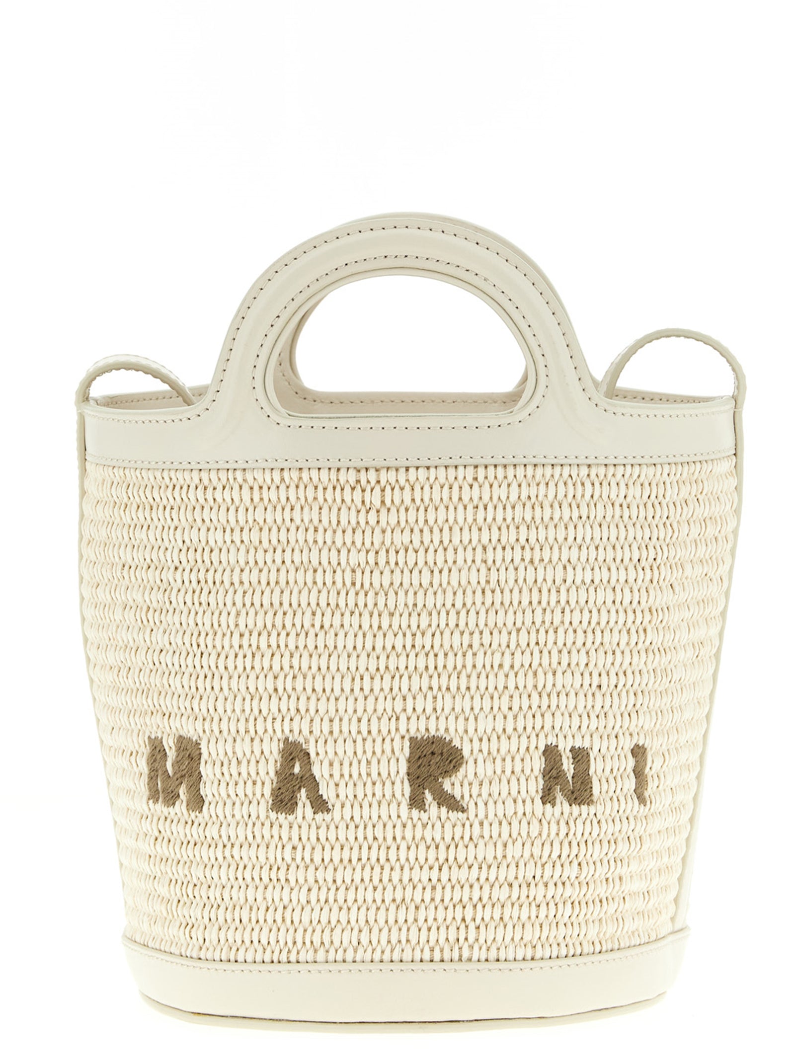Marni White Cotton Handbag