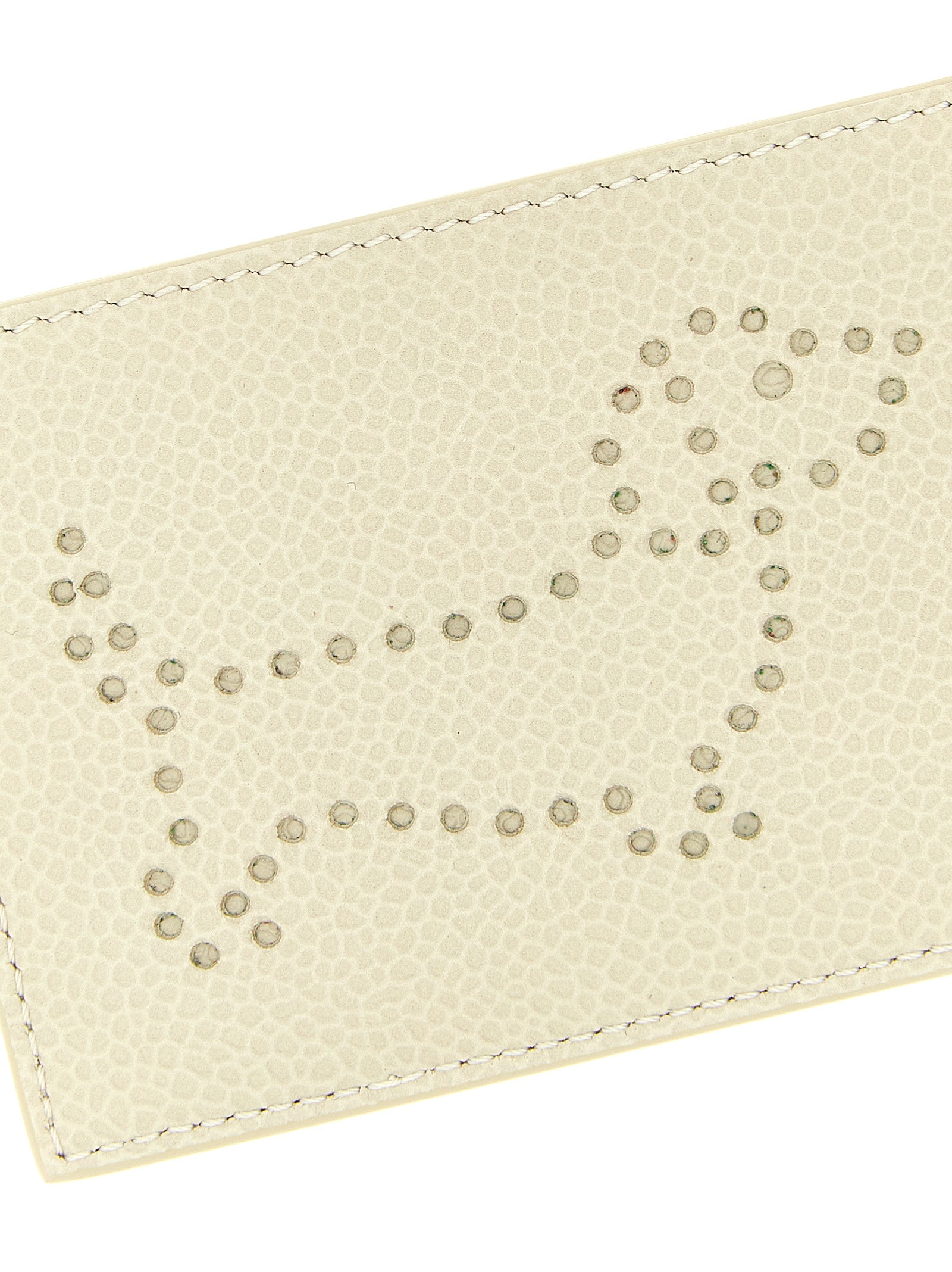 Thom Browne Beige Calfskin Cardholder