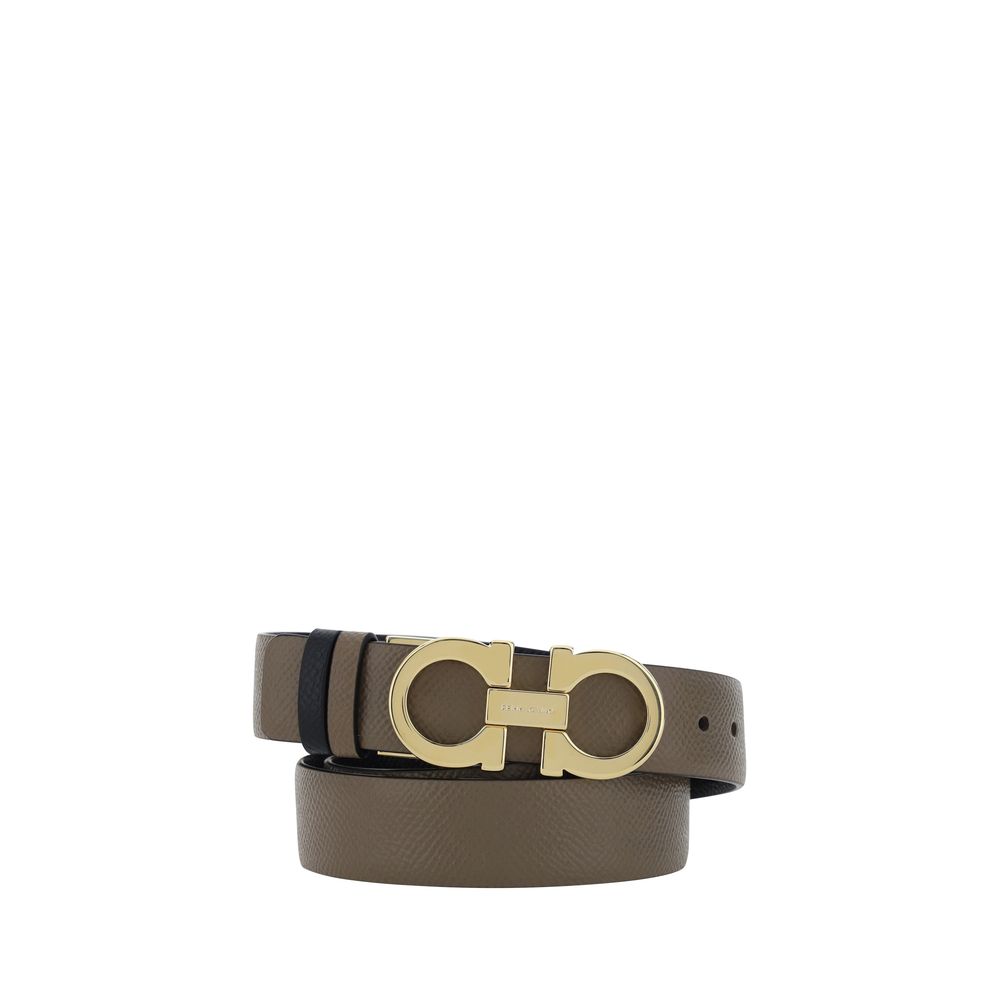 Ferragamo Brown Calf Leather Bos Taurus Regular Belt