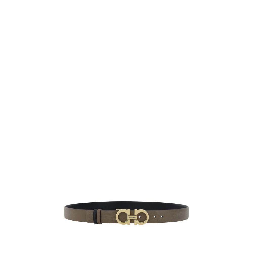 Ferragamo Brown Calf Leather Bos Taurus Regular Belt