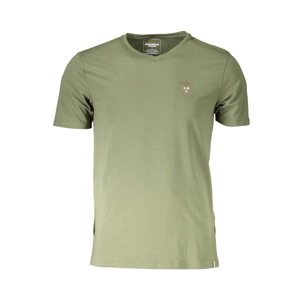 Aeronautica Militare Verde Cotton Men's T-Shirt