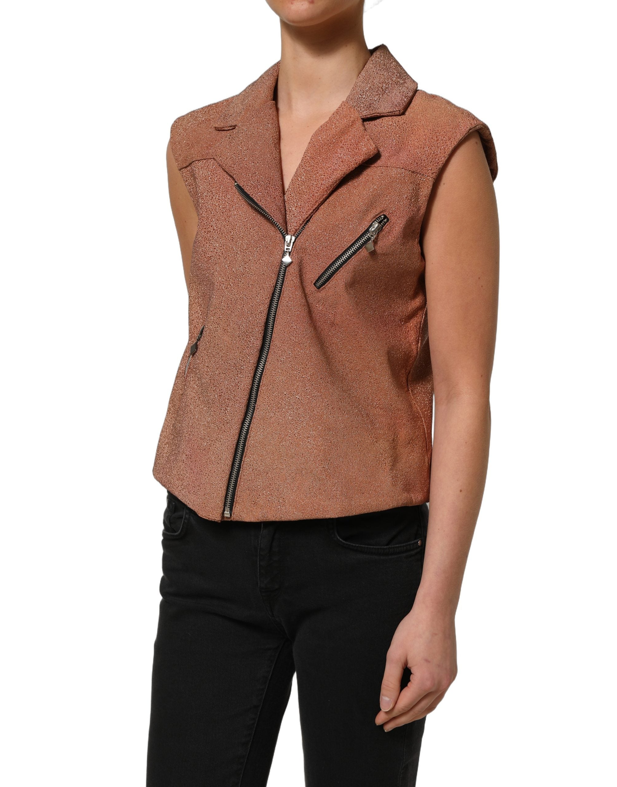 Lamberto Petri Top Multicolor Gradient Crochet Shawl Cardigan Women