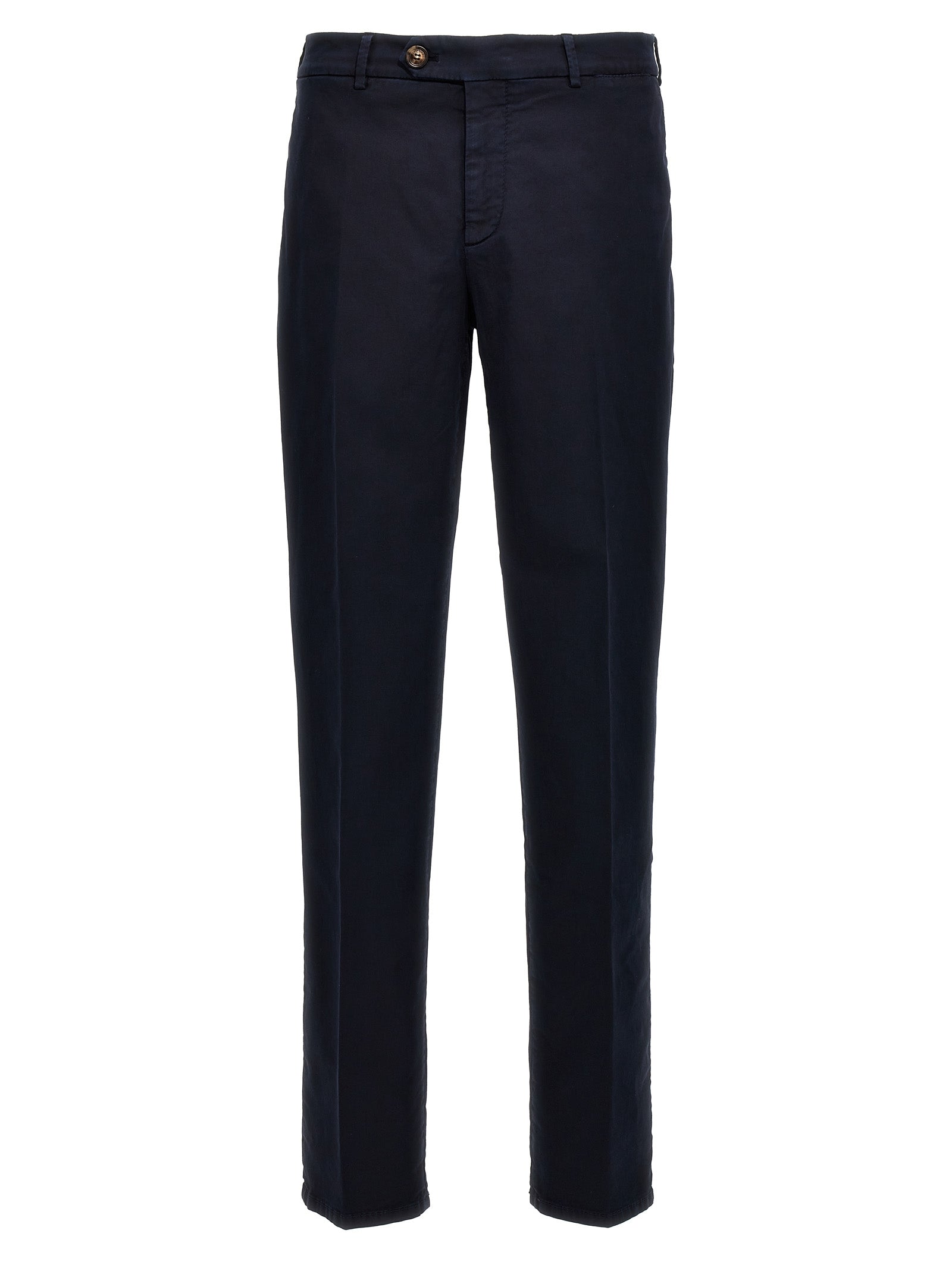 Brunello Cucinelli Blue Cotton Casual Pants