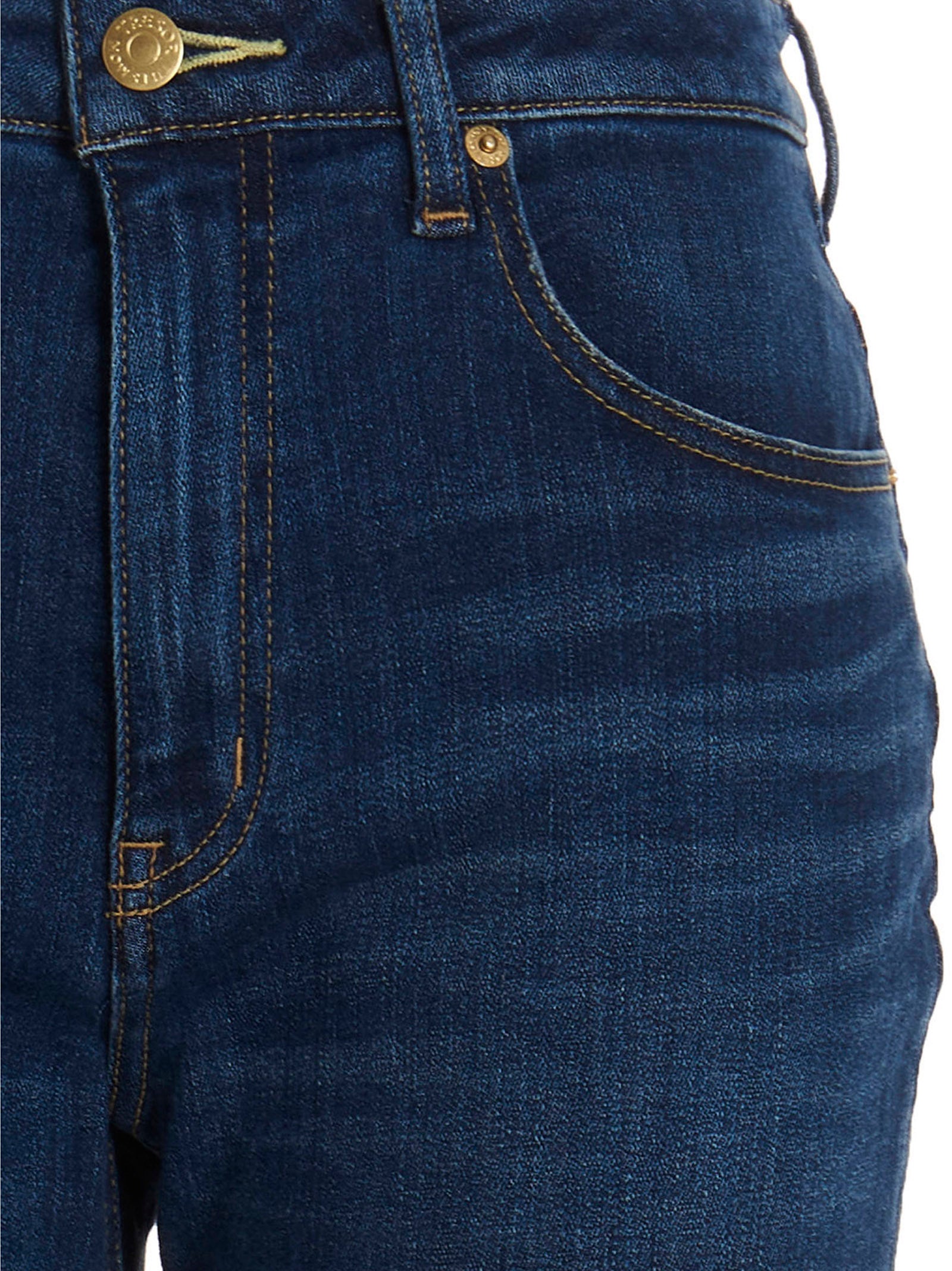 TU ES MON TRESOR Blue Cotton Flared Jeans