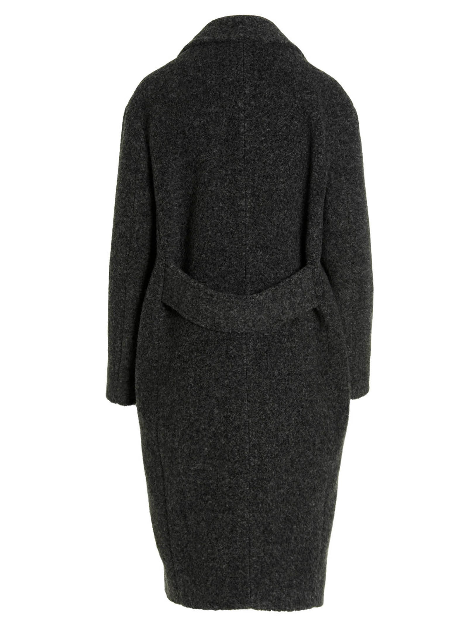 MAURIZIO MIRI Gray Viscose Coat