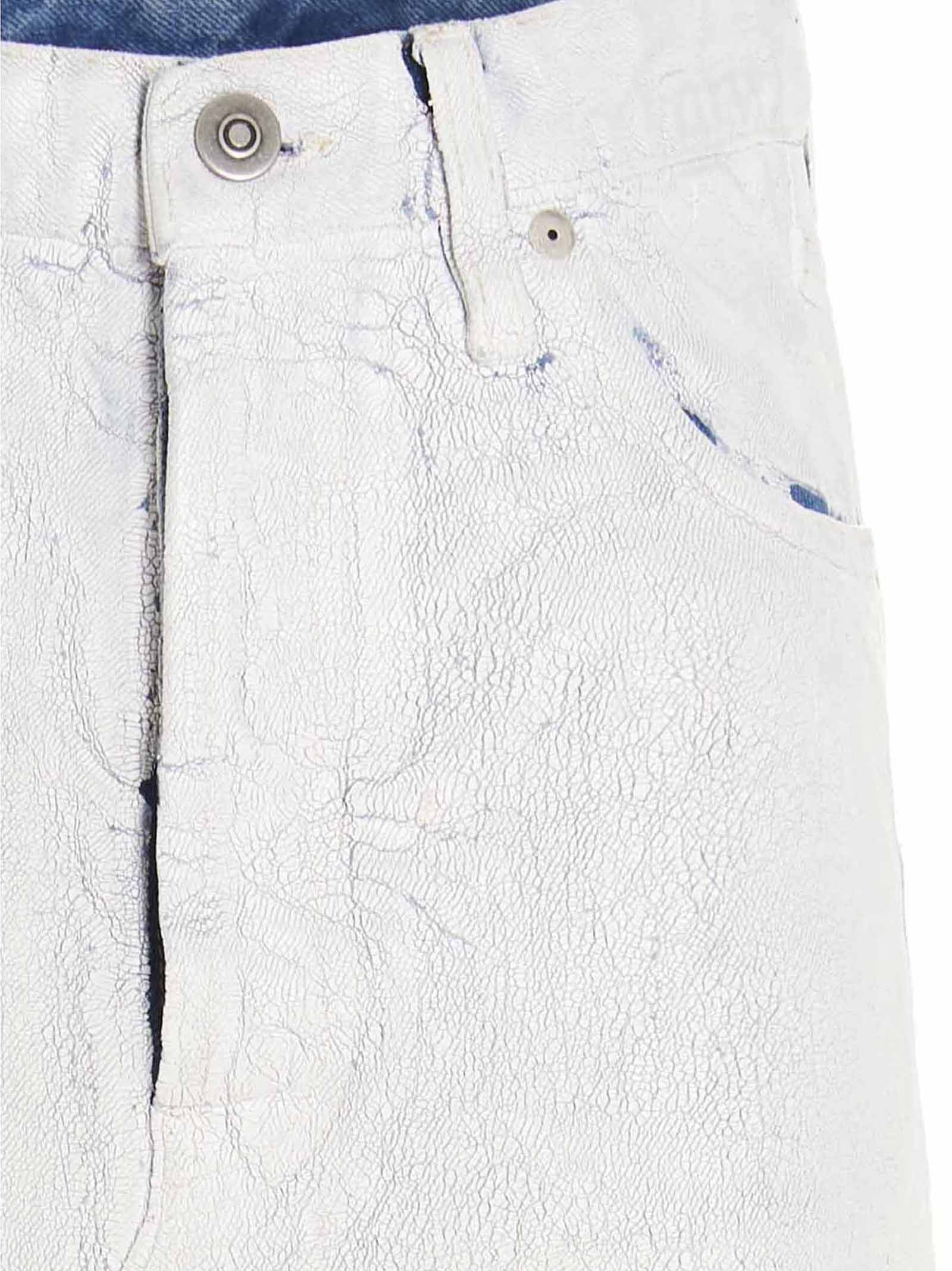 Maison Margiela White Cotton Mini Skirt