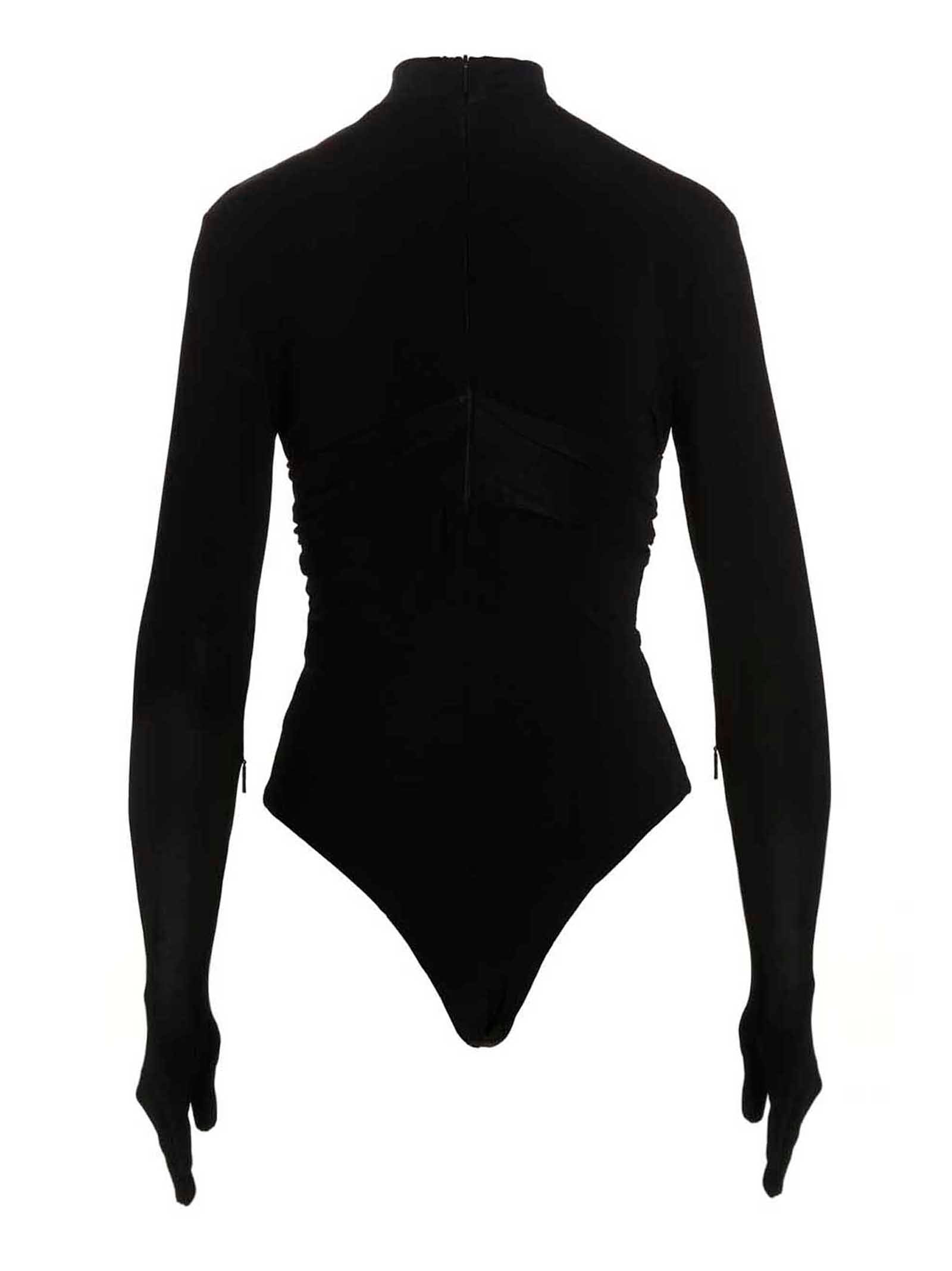 Ambush Black Viscose Bodysuit