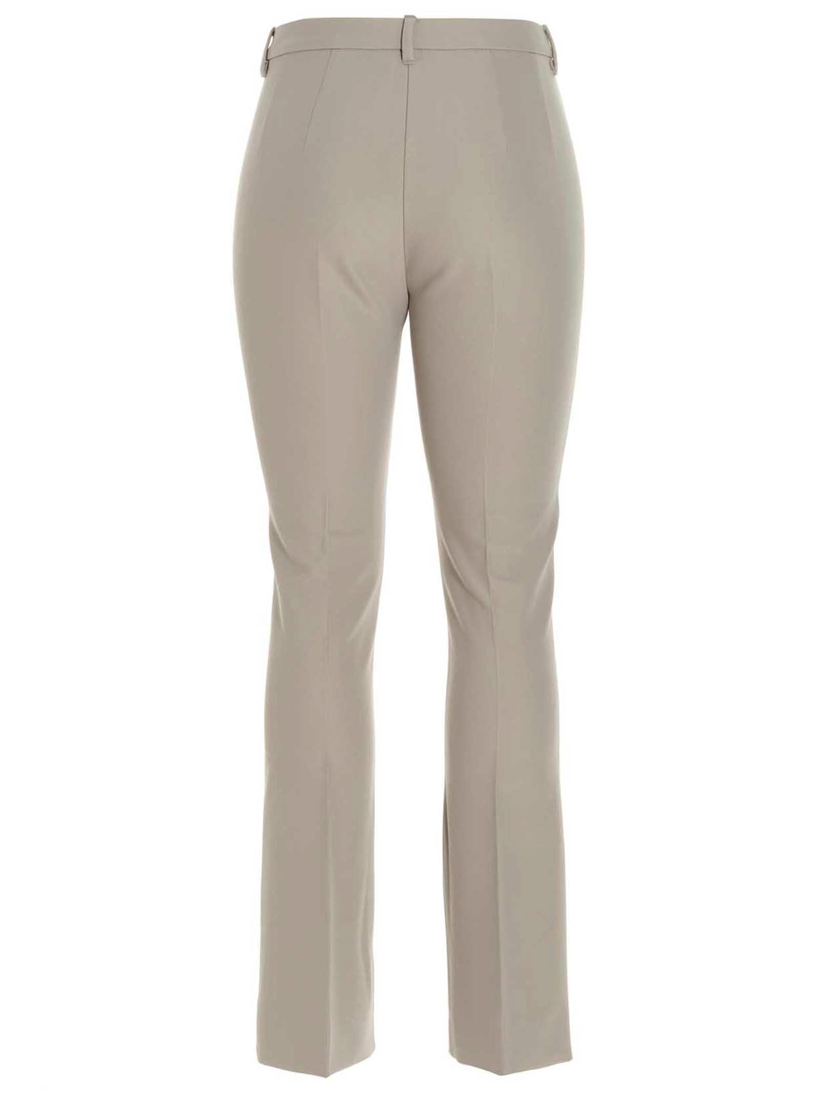 'S Max Mara Beige Viscose Flared Pants