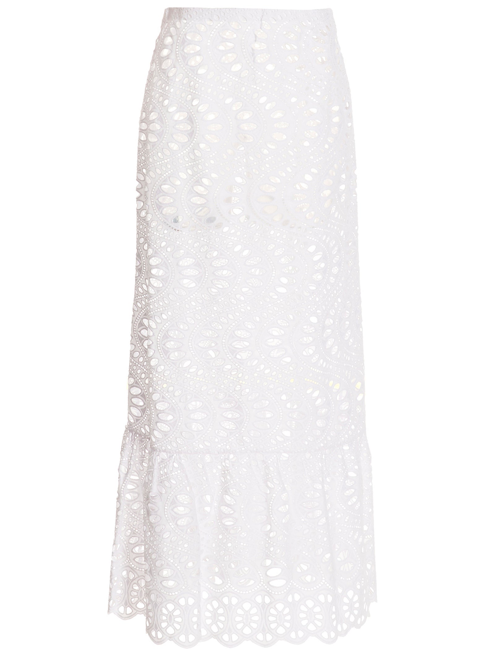 Giambattista Valli White Cotton Mini Skirt