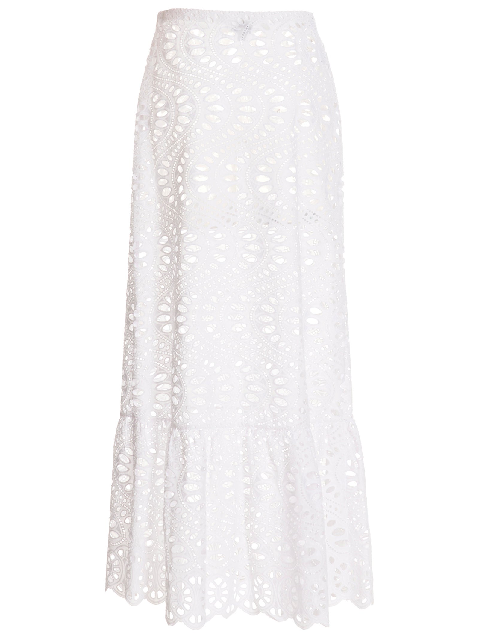 Giambattista Valli White Cotton Mini Skirt