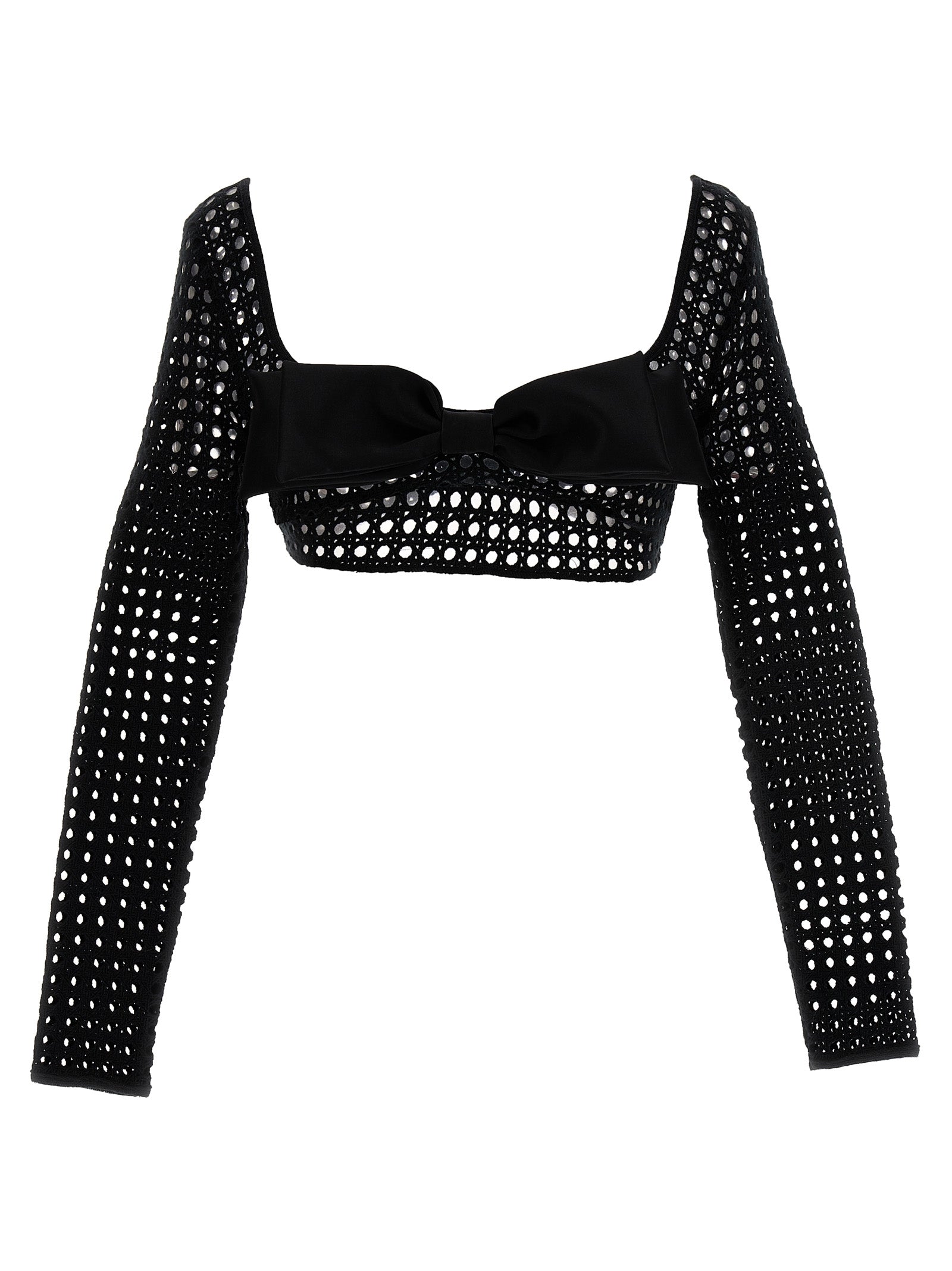 Giambattista Valli Black Polyester Long Sleeve T-Shirt