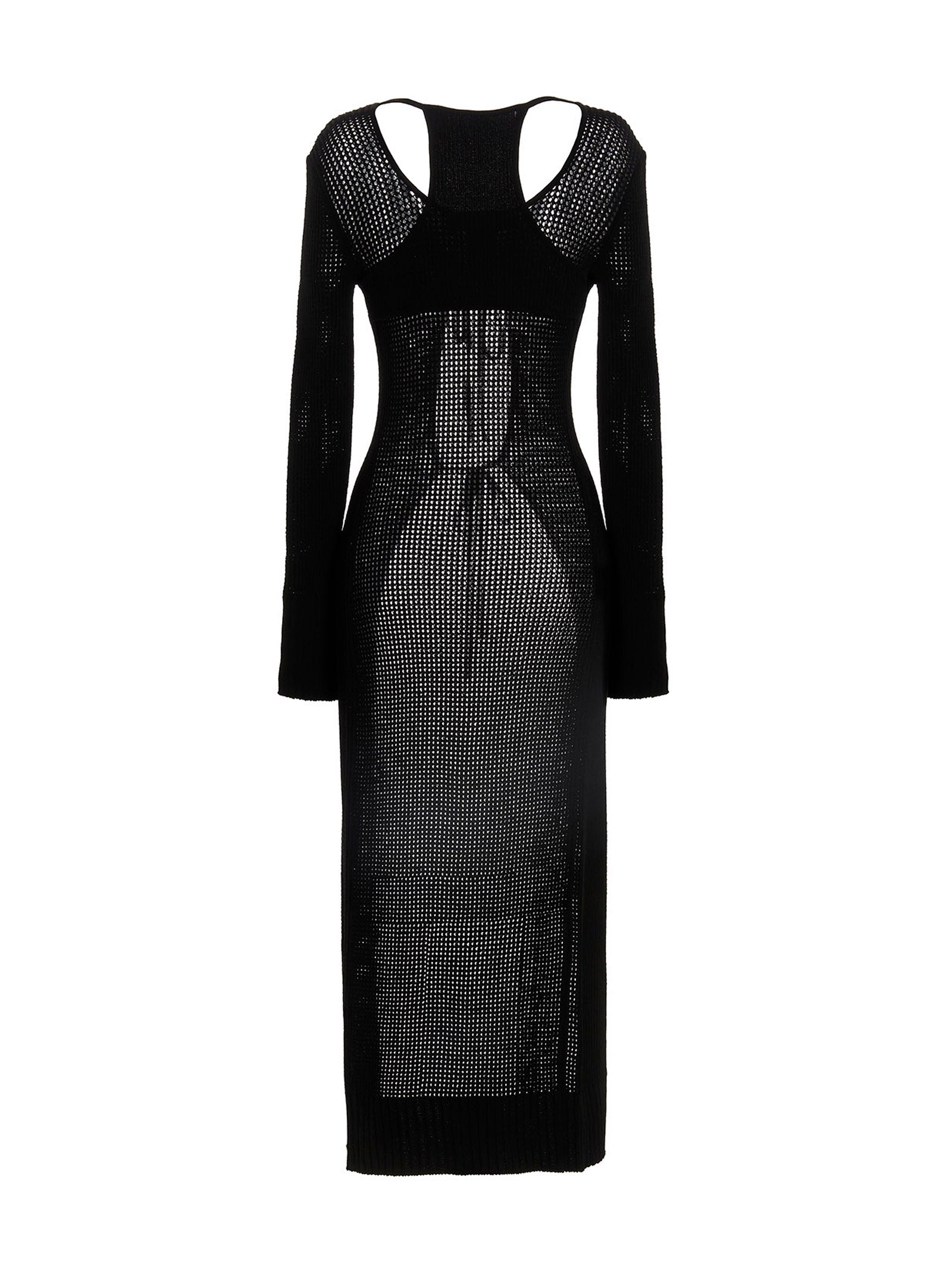 ANDREĀDAMO Black Viscose Cardigan