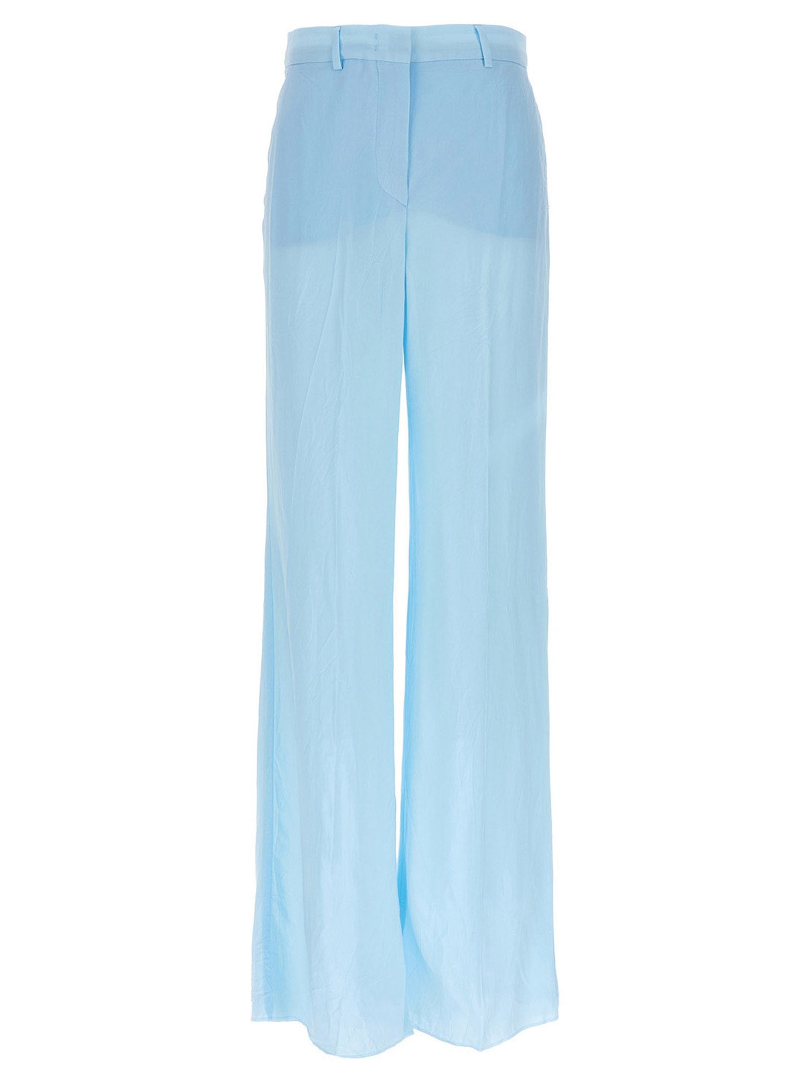 Sportmax Blue Viscose Casual Pants