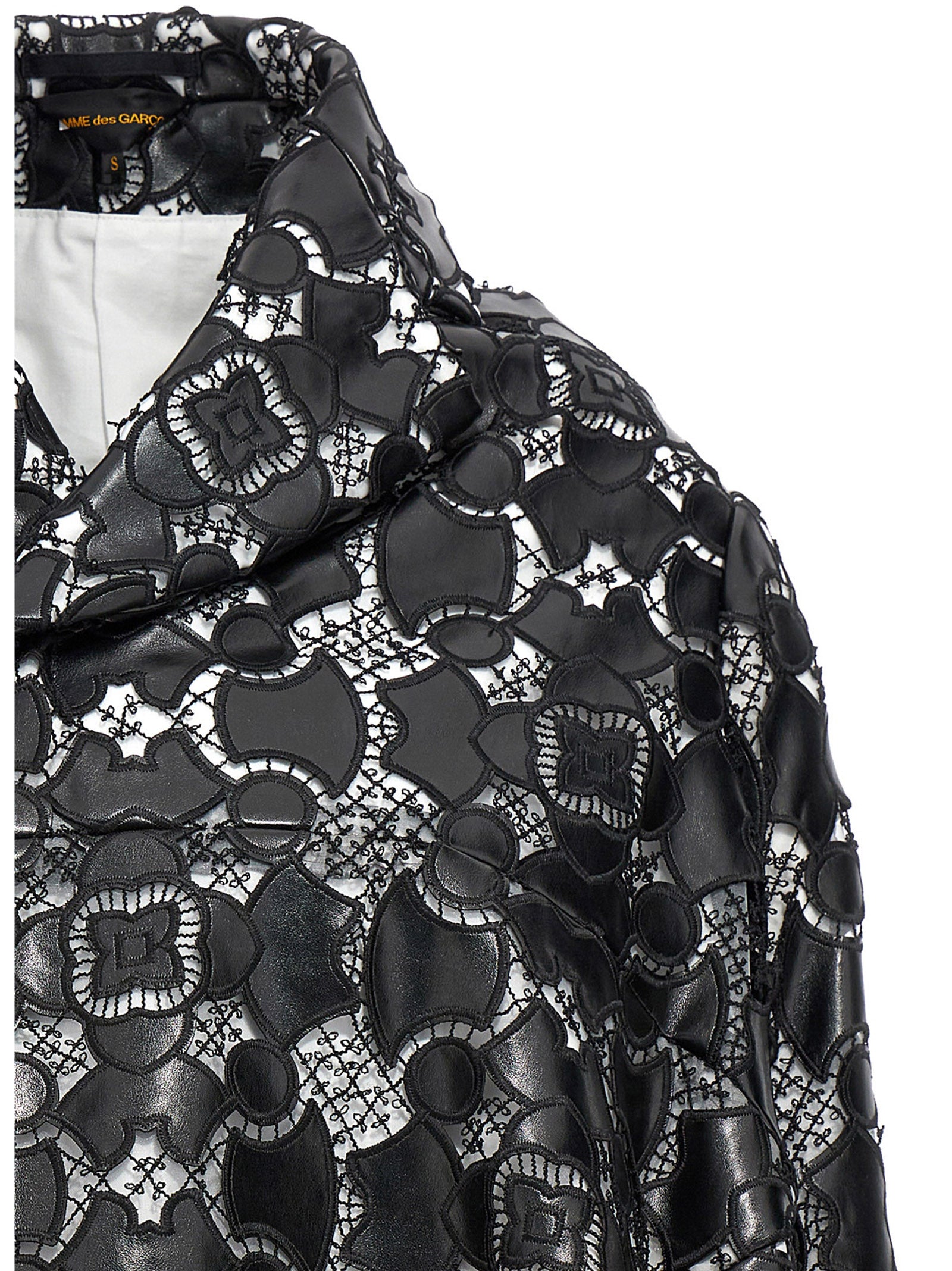 Comme Des Garçons Bicolor Polyethylene Leather Jacket