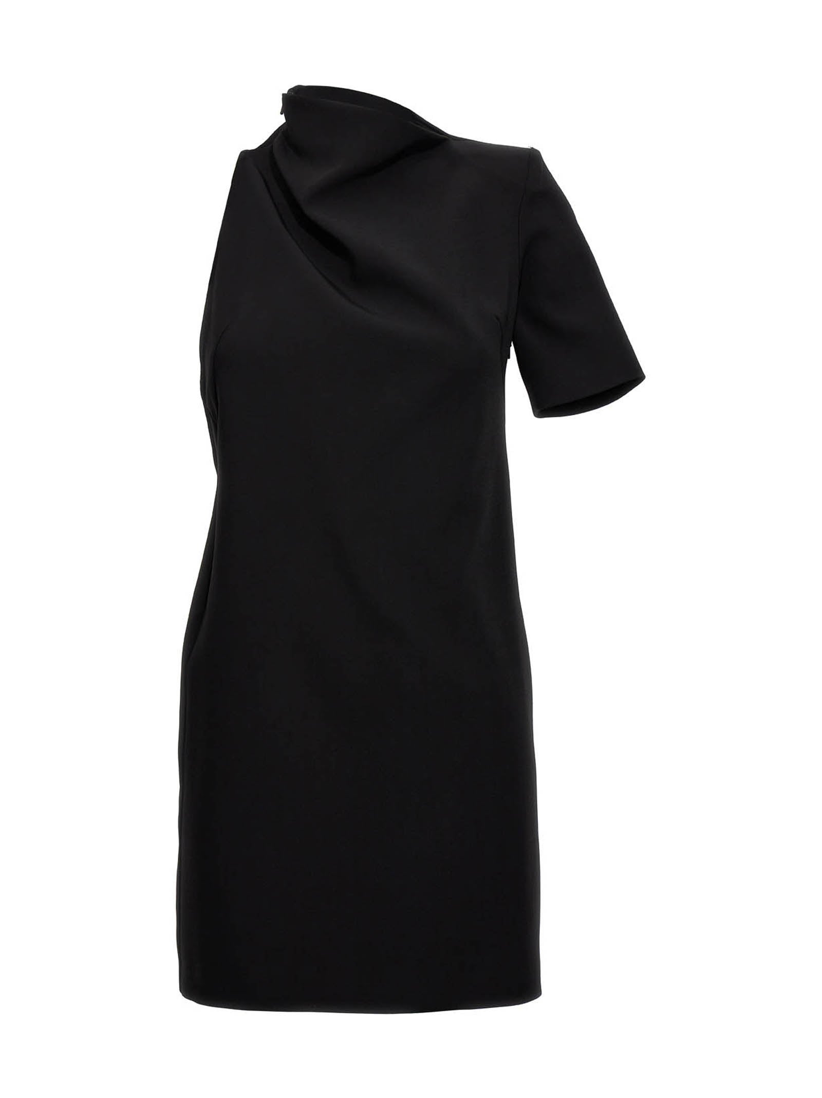 Sportmax Black Viscose Short Dress
