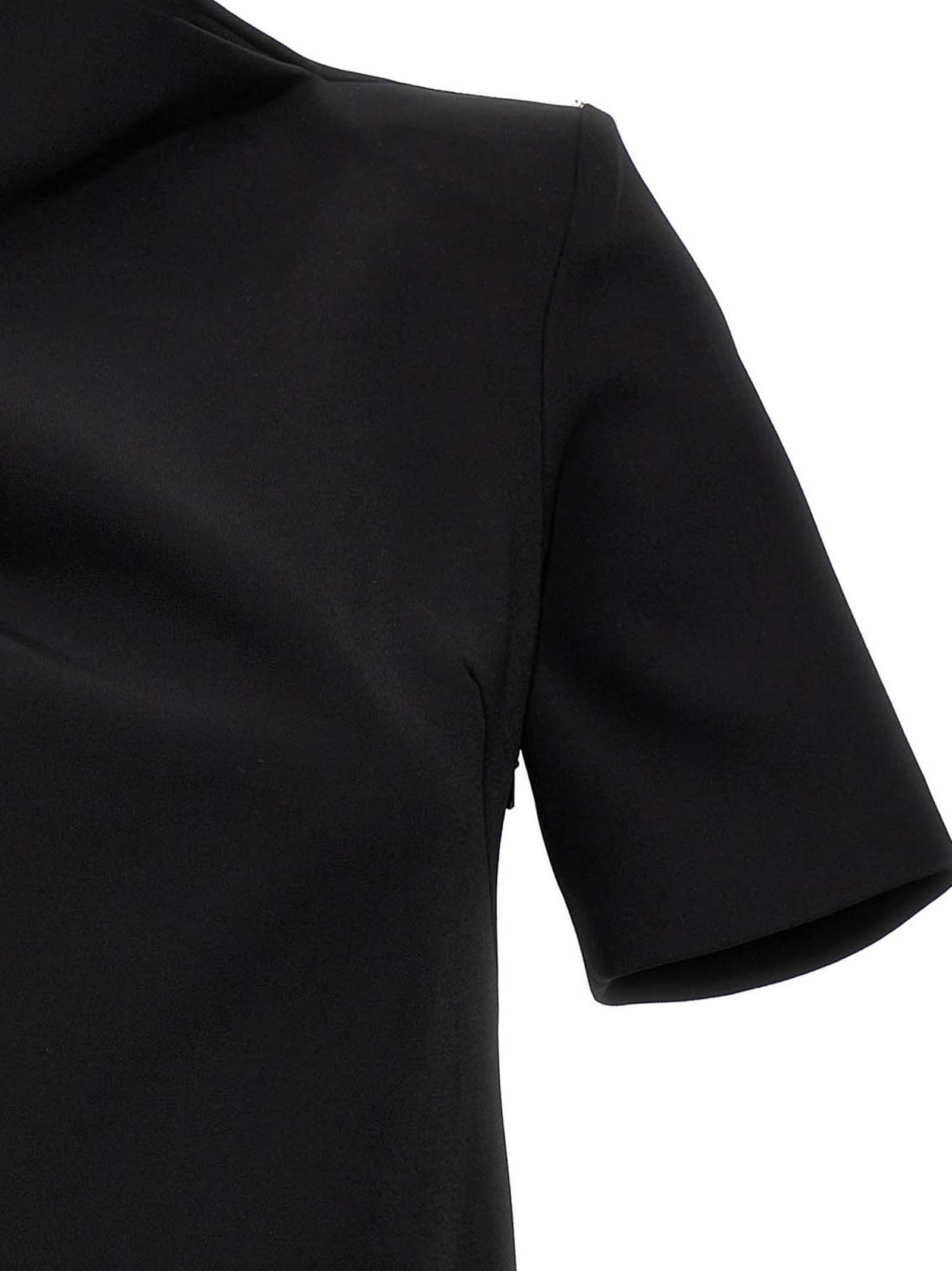 Sportmax Black Viscose Short Dress