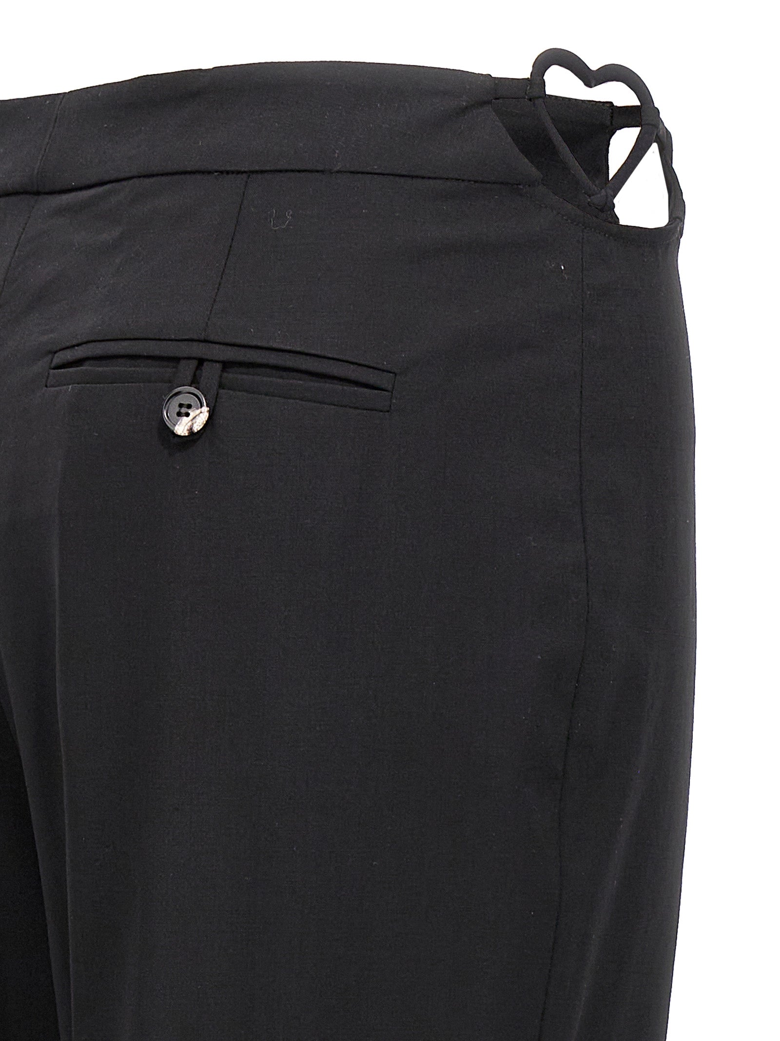Nensi Dojaka Black Virgin Wool Pants