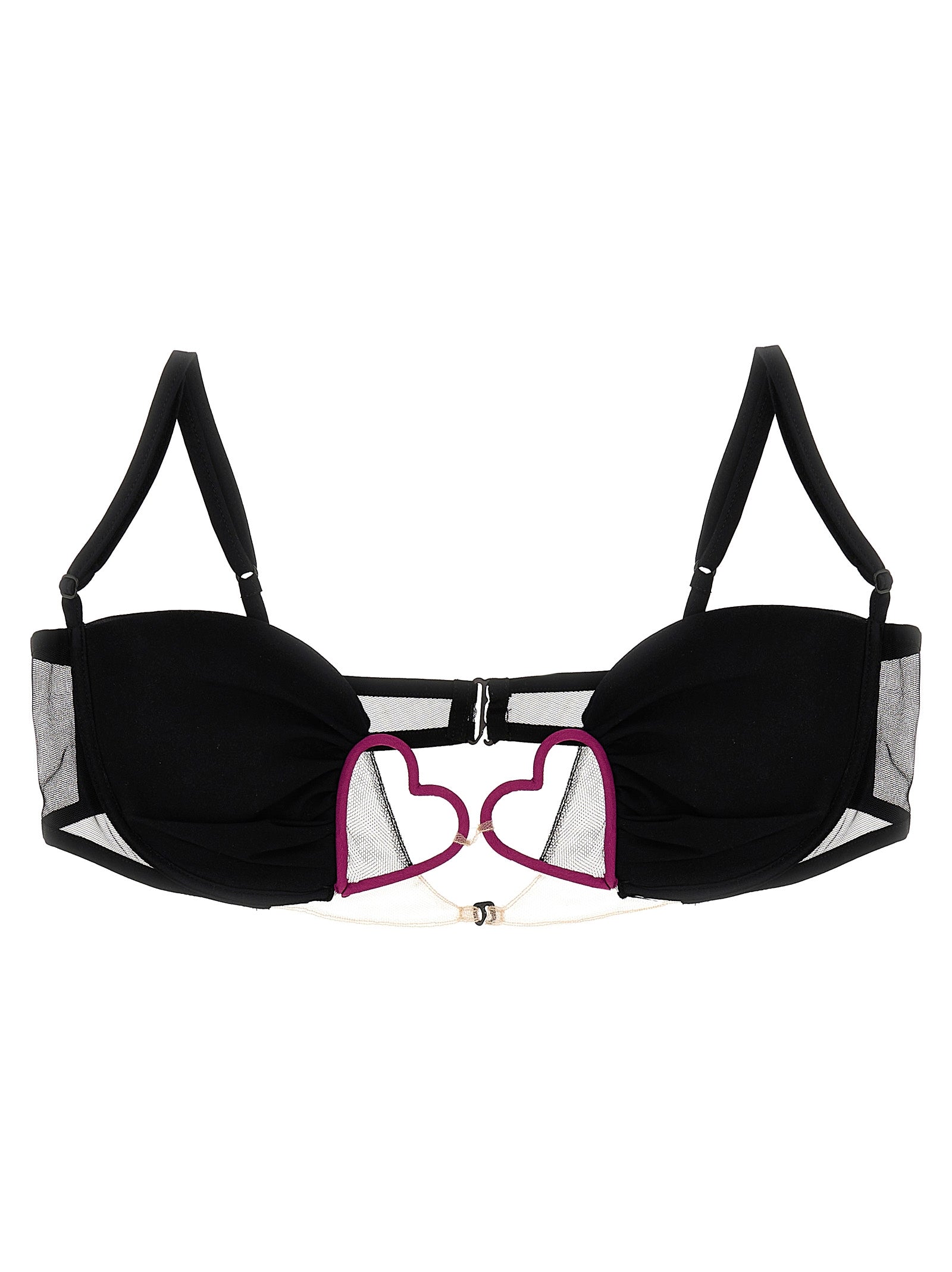 Nensi Dojaka Black Polyamide Bra