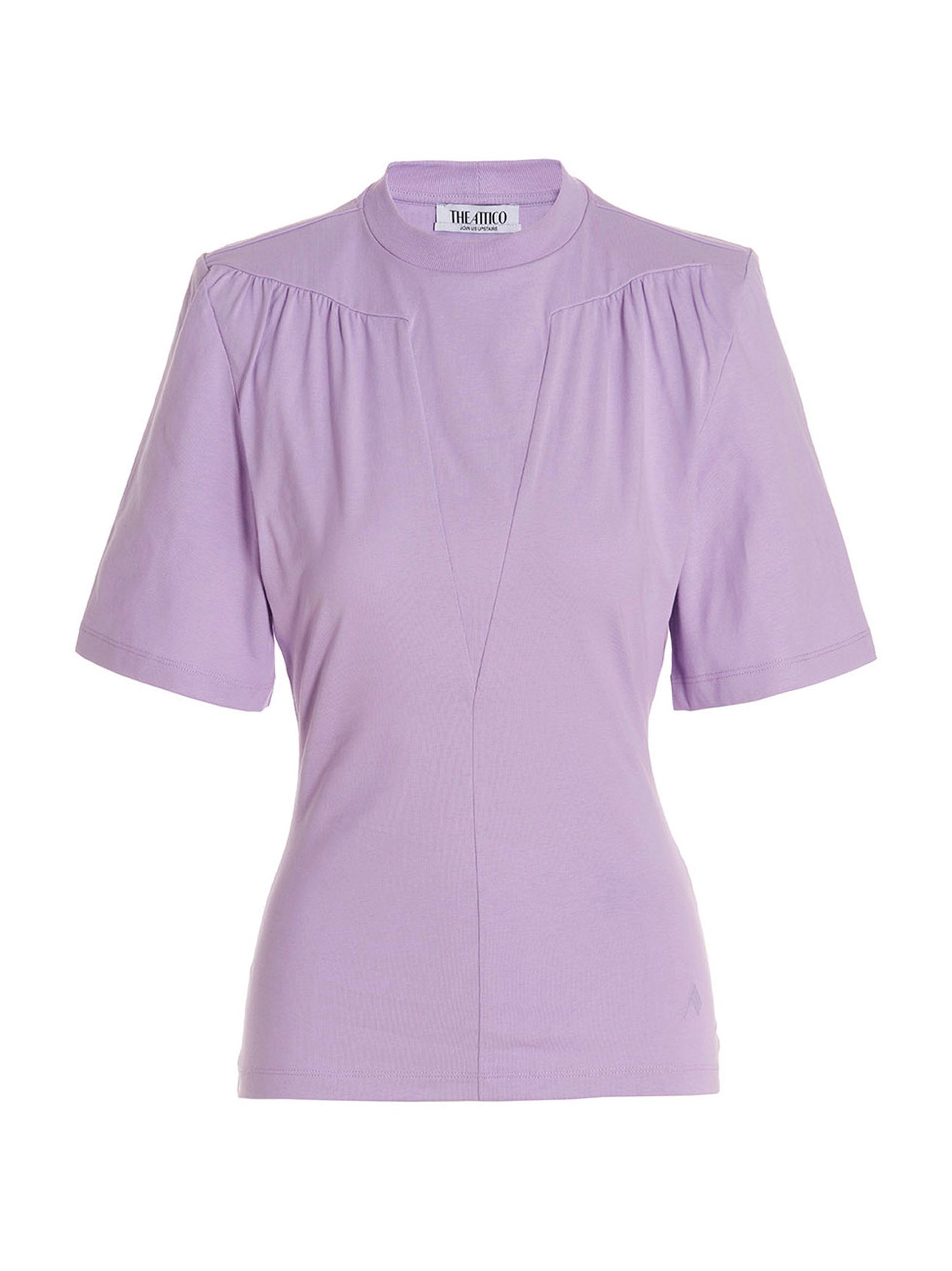 The Attico Purple Cotton T-Shirt