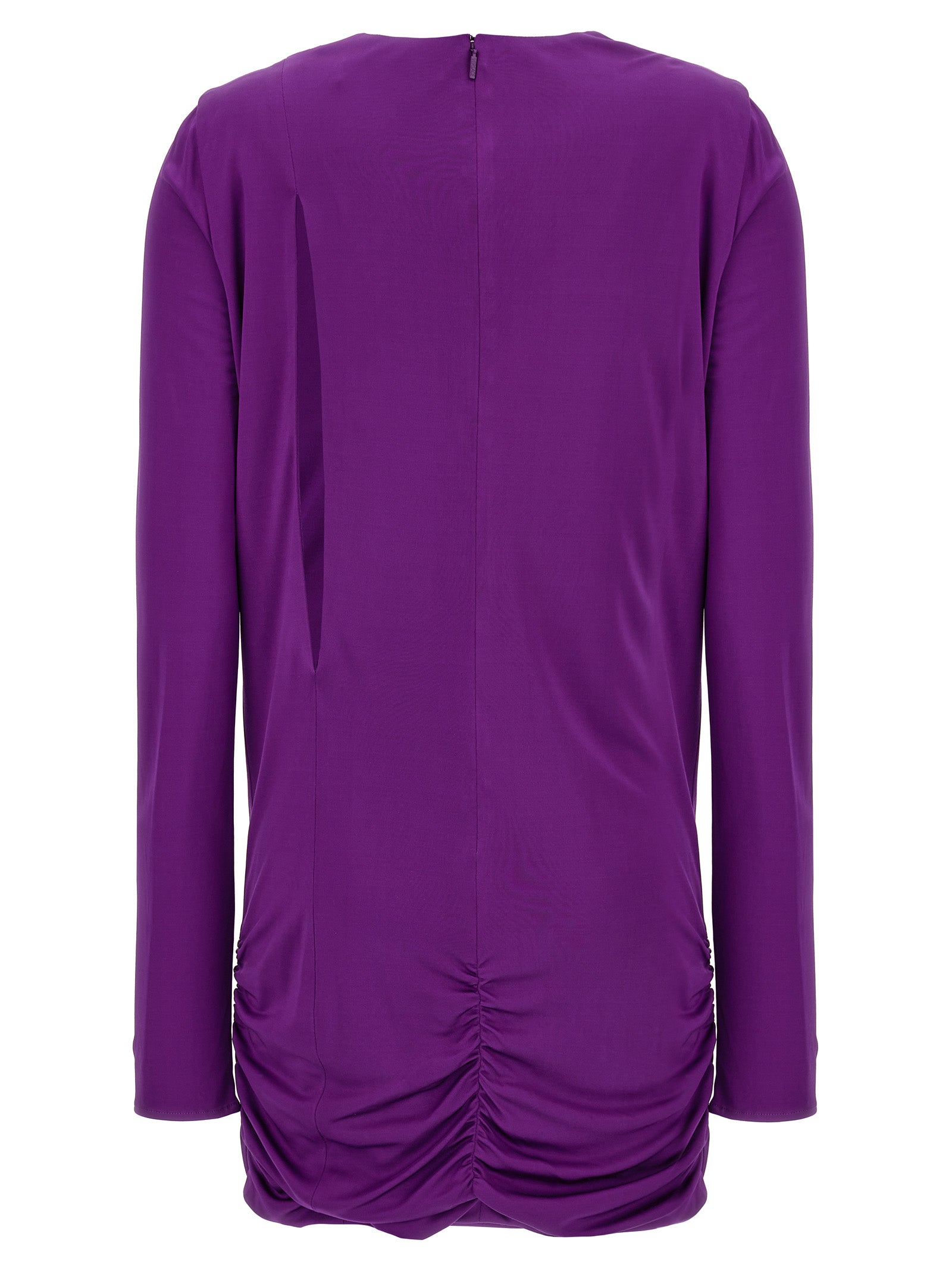 Versace Purple Viscose Short Dress
