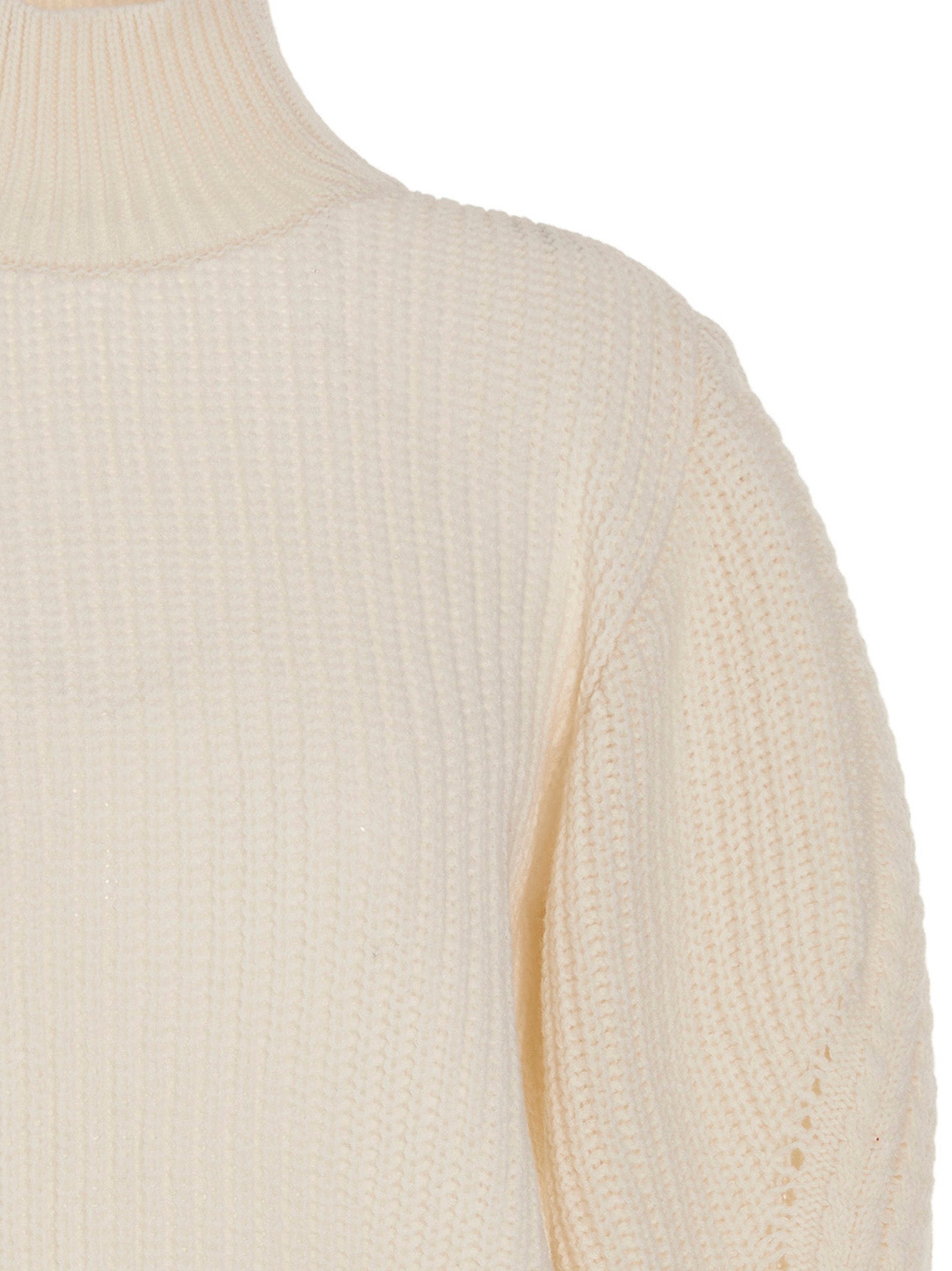 MIXIK White Wool Cardigan