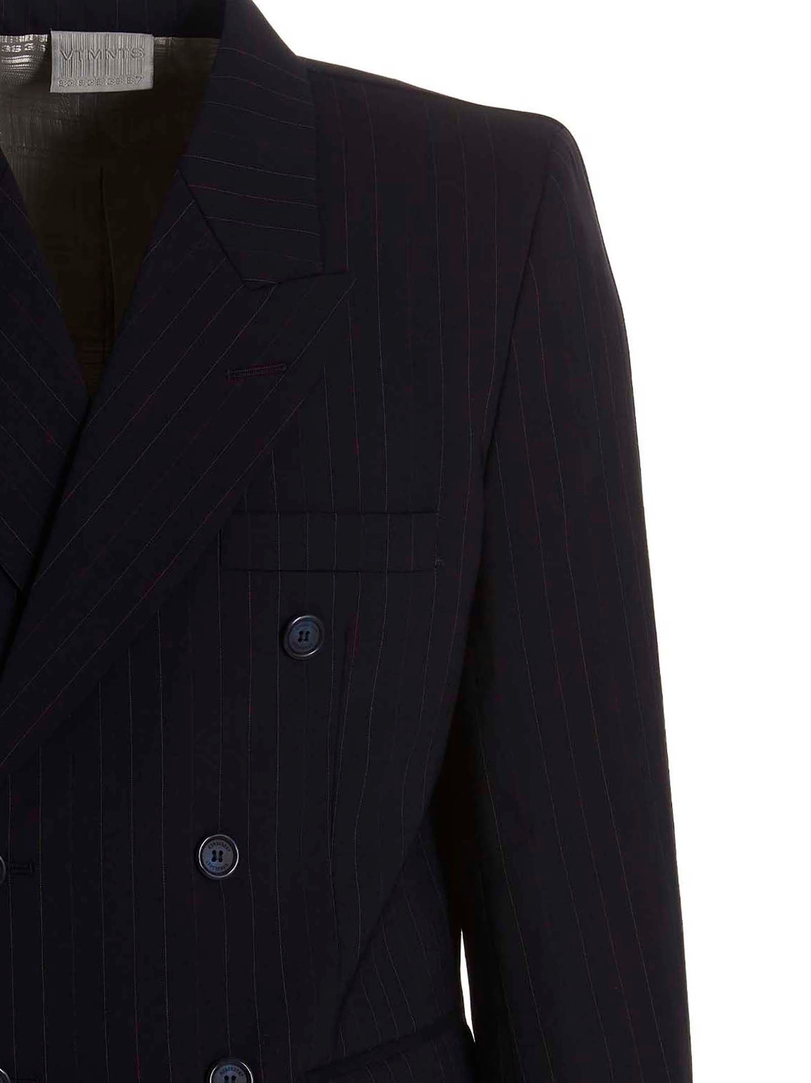 VTMNTS Blue Virgin Wool Blazer