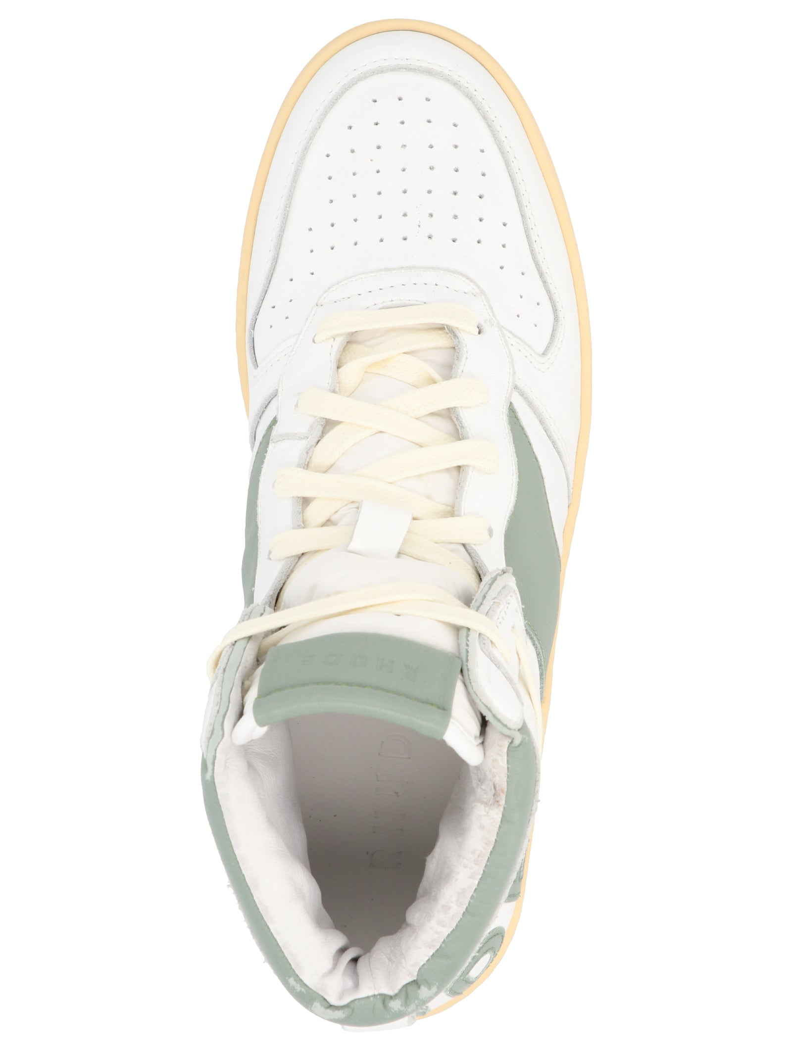 Rhude Bicolor Calfskin High Top Sneakers