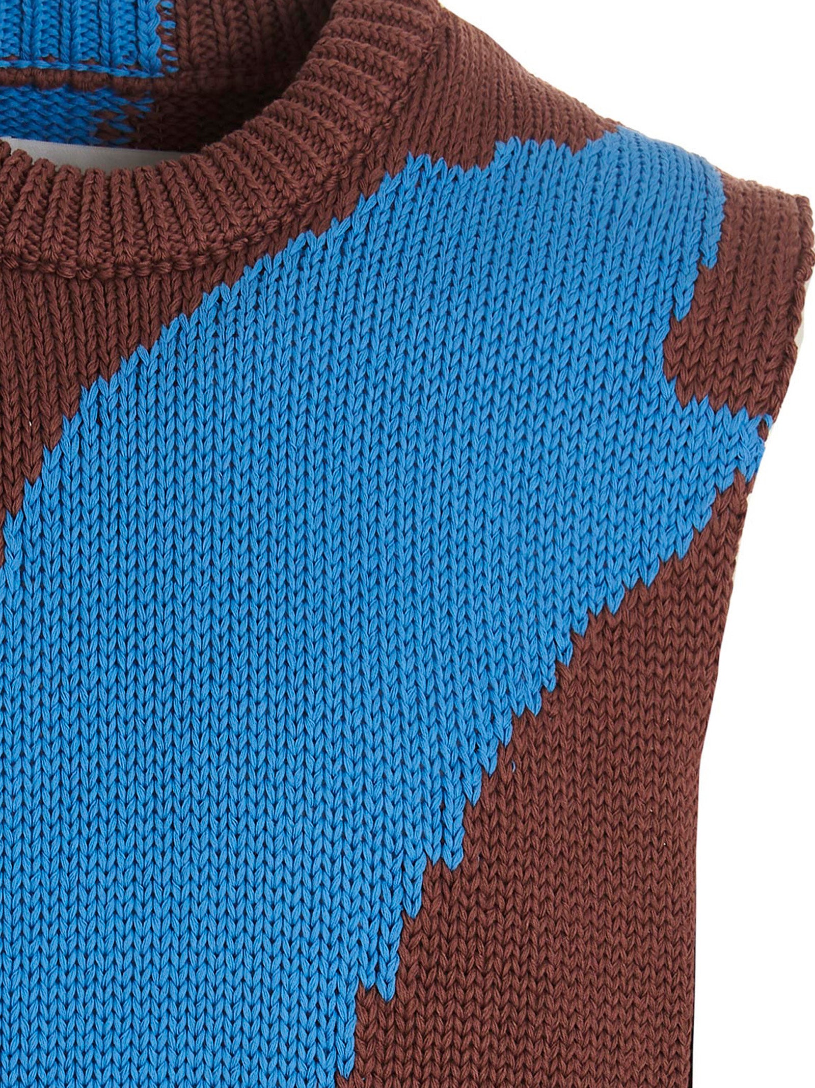Jil Sander Multicolor Cotton Sleeveles Sweater