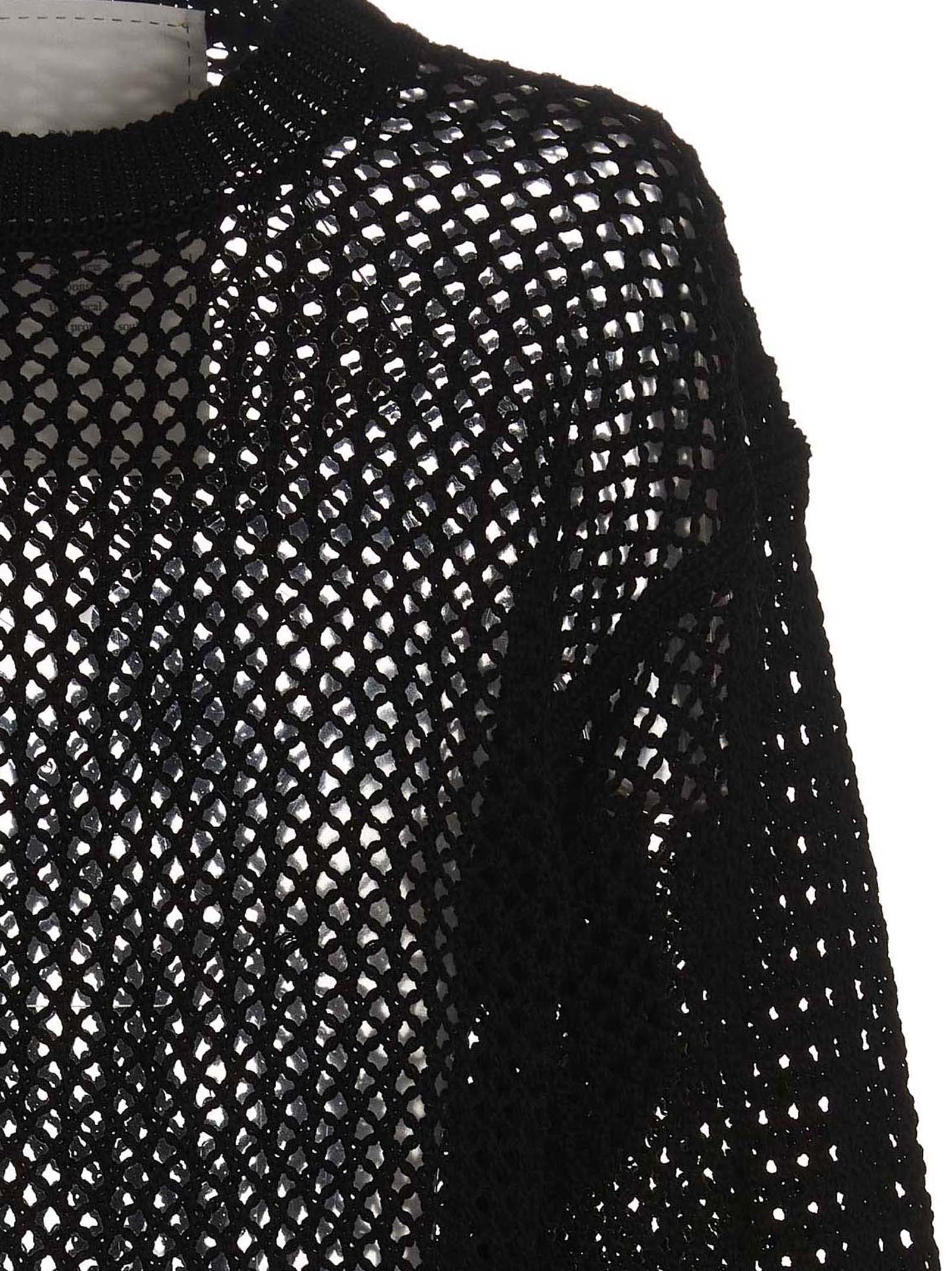 RAMAEL Black Cotton Cardigan