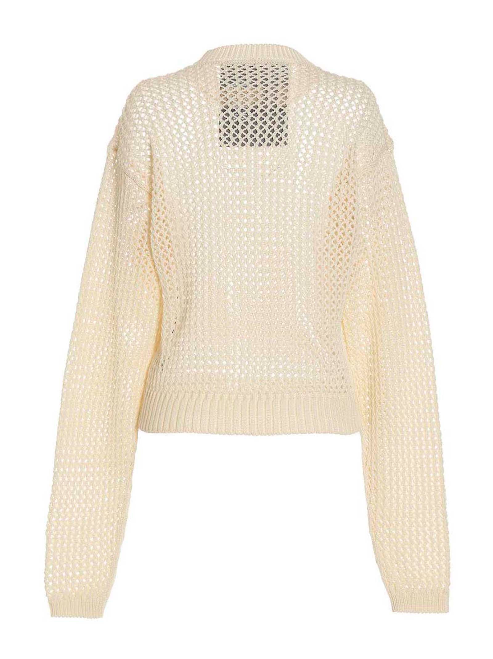 RAMAEL White Cotton Cardigan