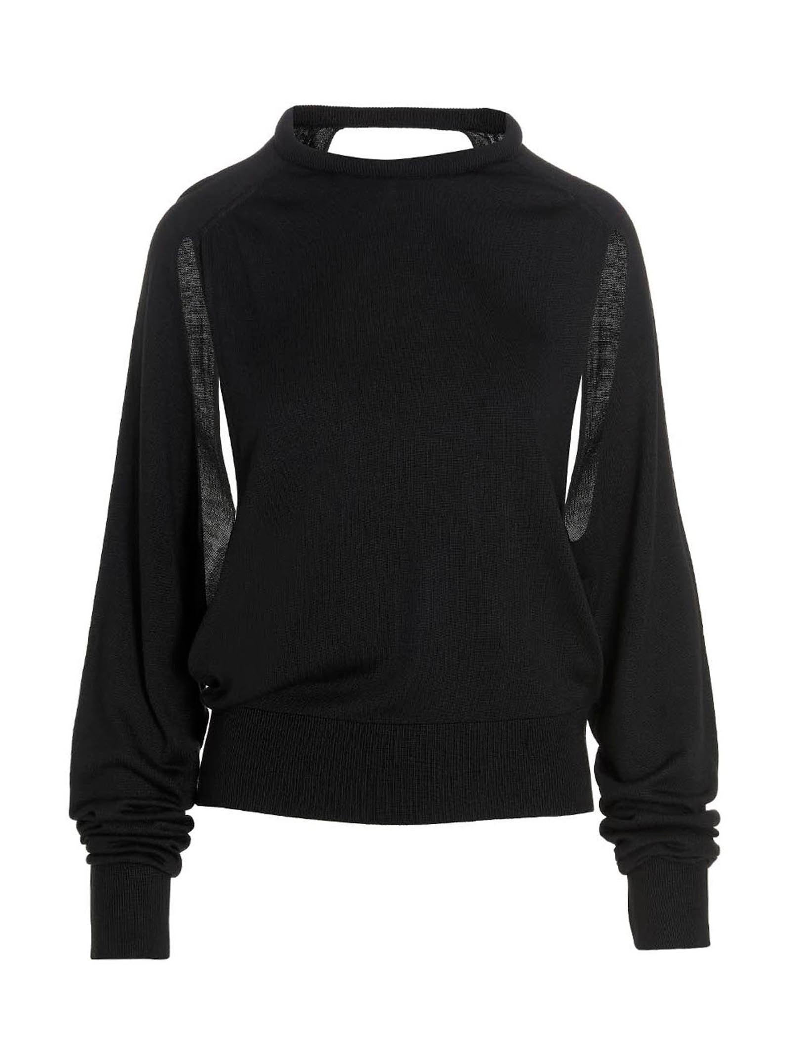 RAMAEL Black Silk Cardigan